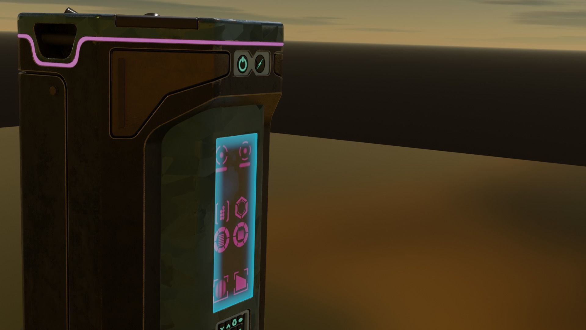 Futuristic Portable Mini Power Station 3D model_5