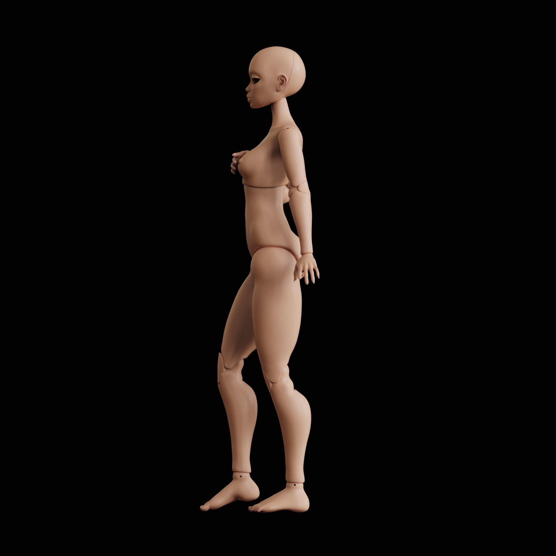 BJD doll Magna 20cm 3D print model_15