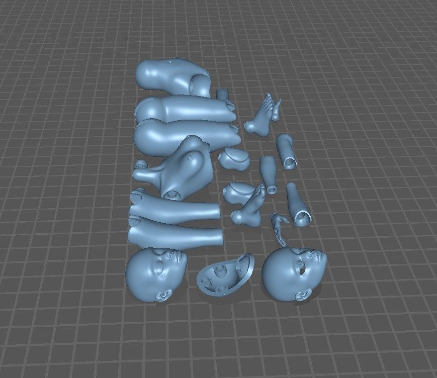 BJD doll Magna 20cm 3D print model_20