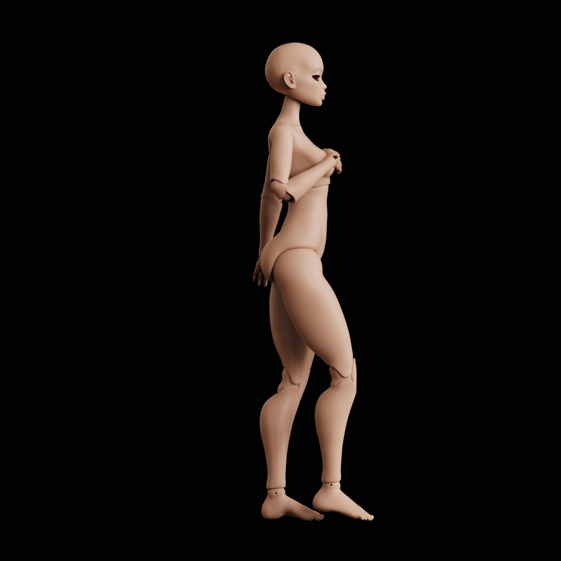 BJD doll Magna 20cm 3D print model_9