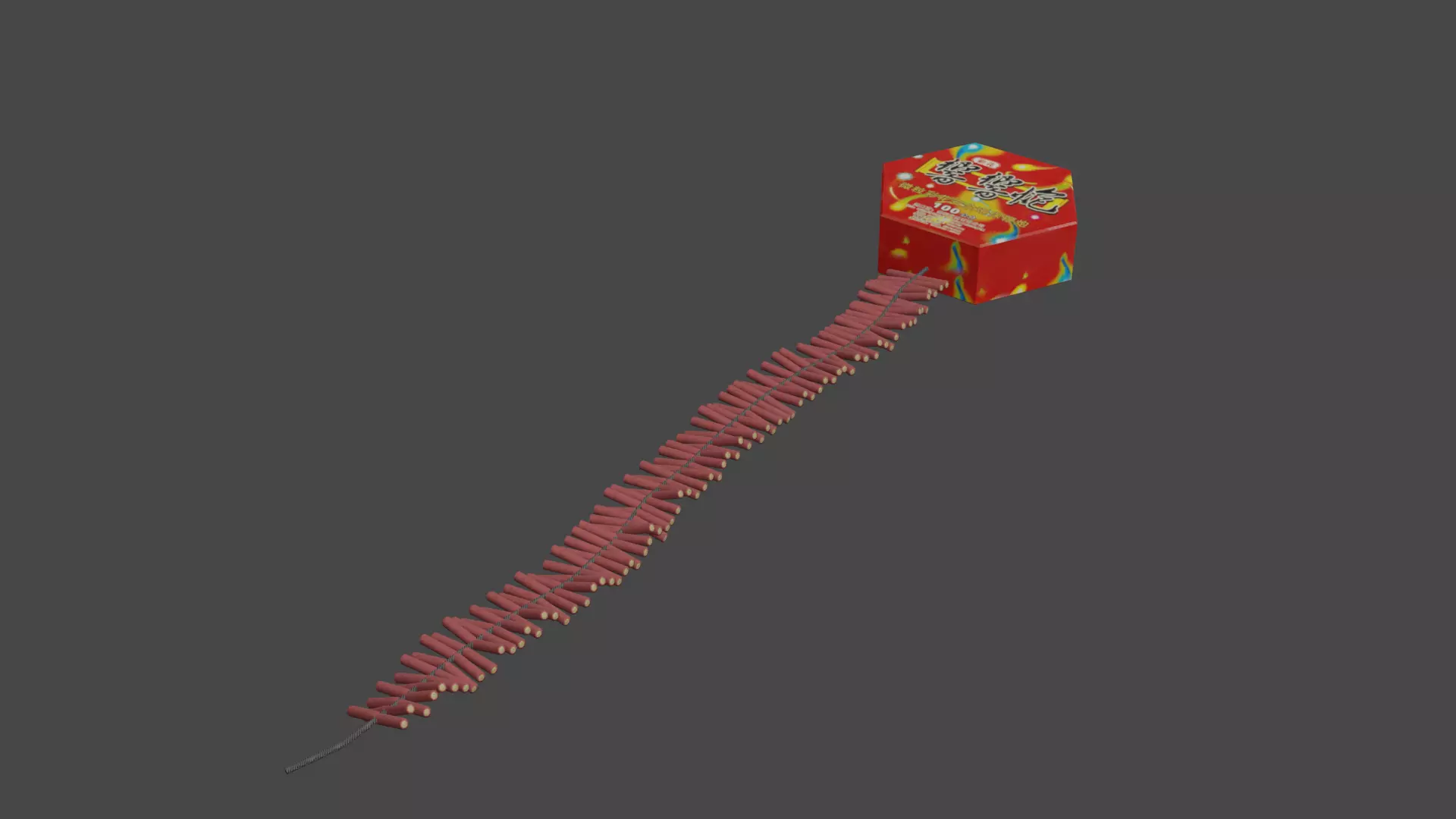 Chinese Firecrackers - Game Ready - PBR Low-poly 3D model