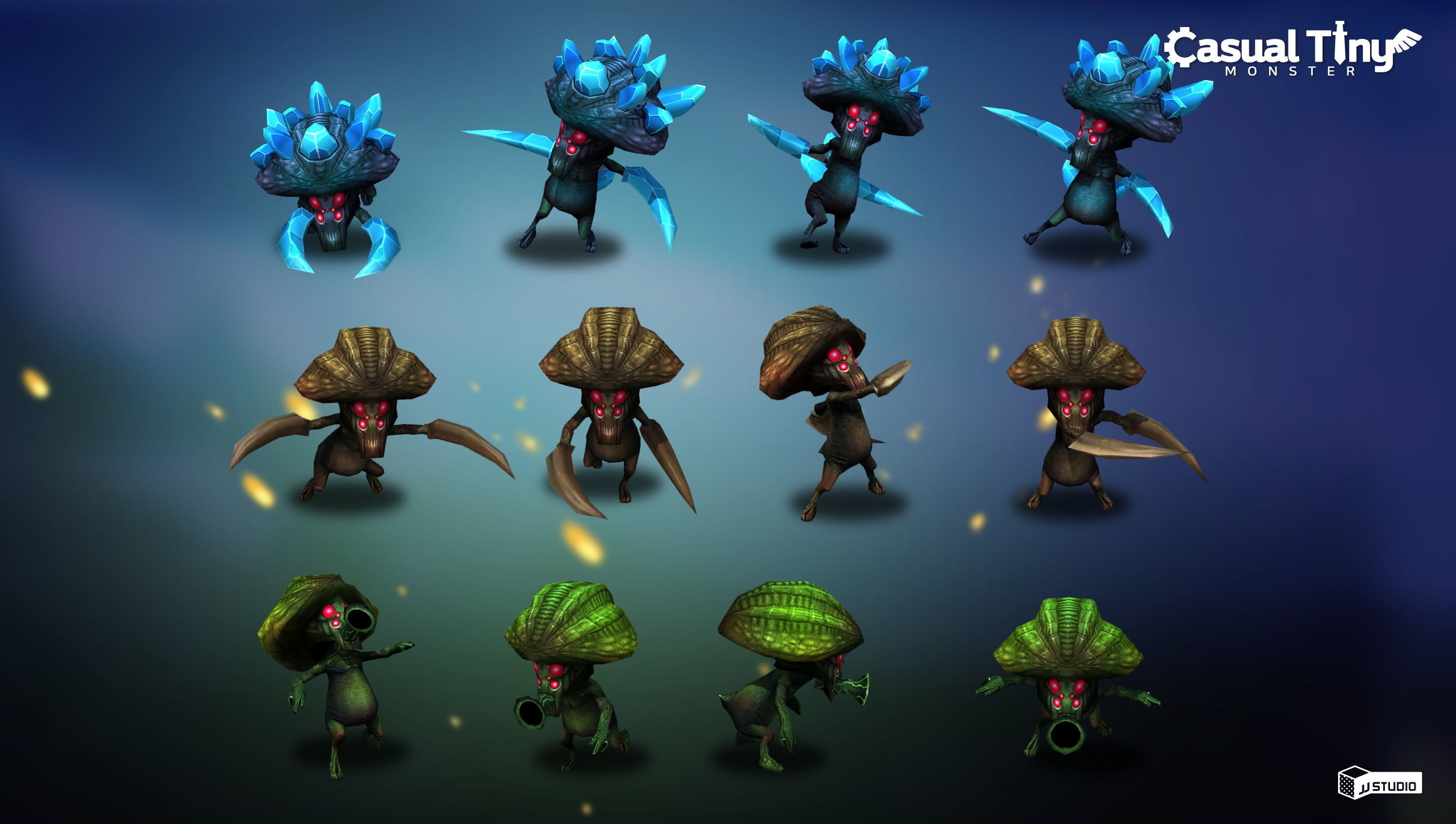 Casual Tiny Monster - Alien Pack Low-poly 3D model_2