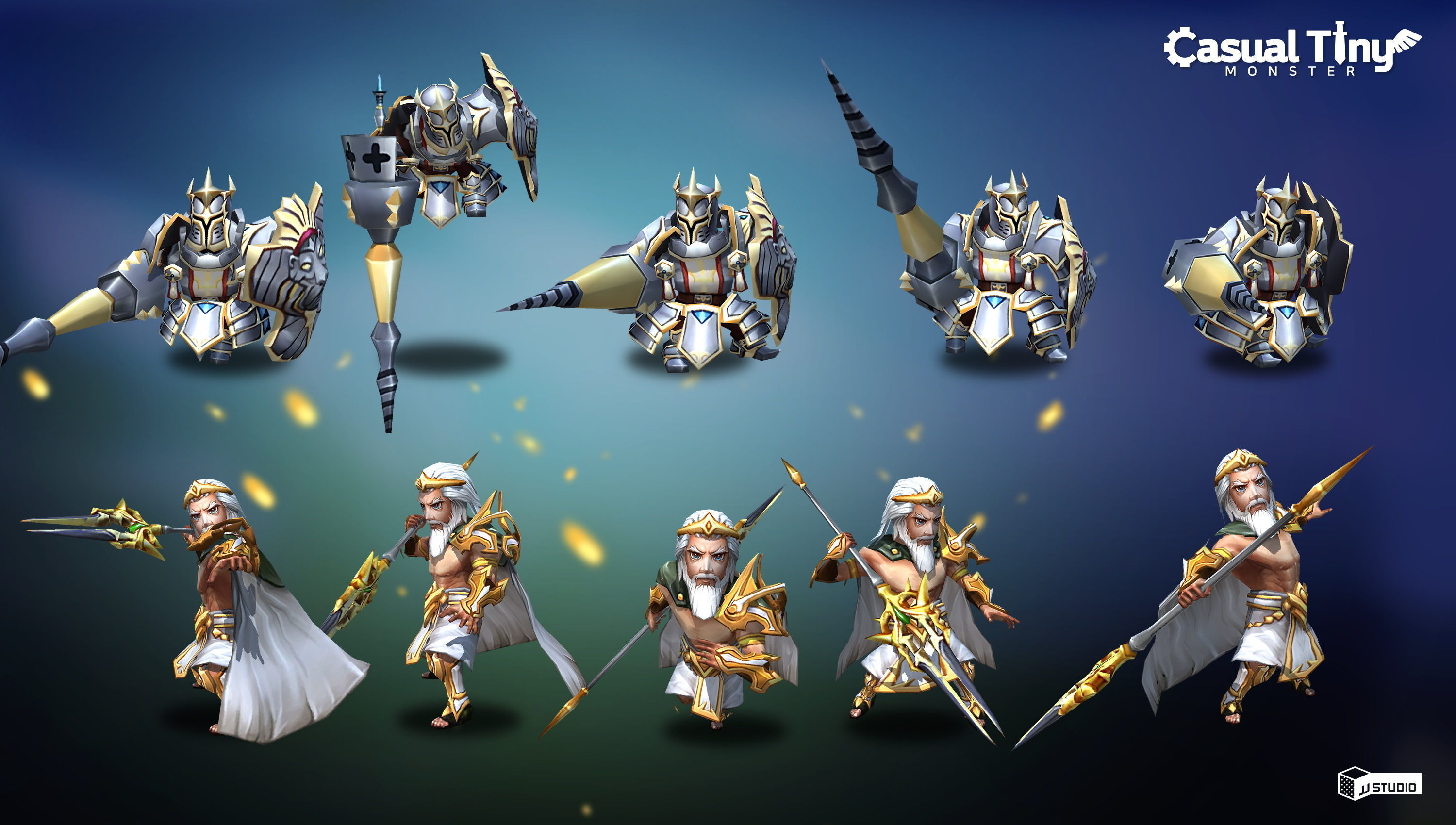 Casual Tiny Monster - Collection Pack 1 Low-poly 3D model_4