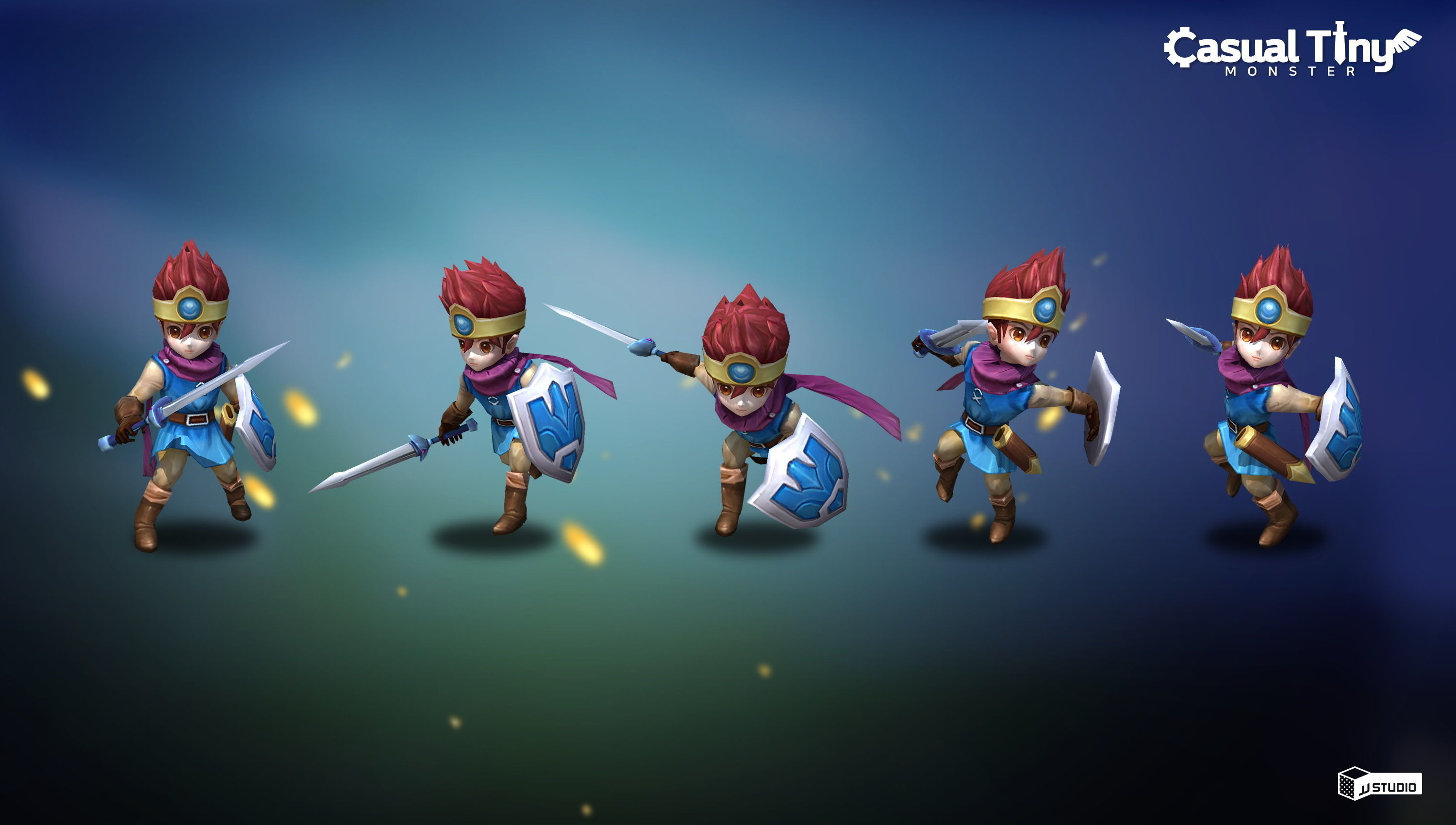 Casual Tiny Monster - Collection Pack 1 Low-poly 3D model_5