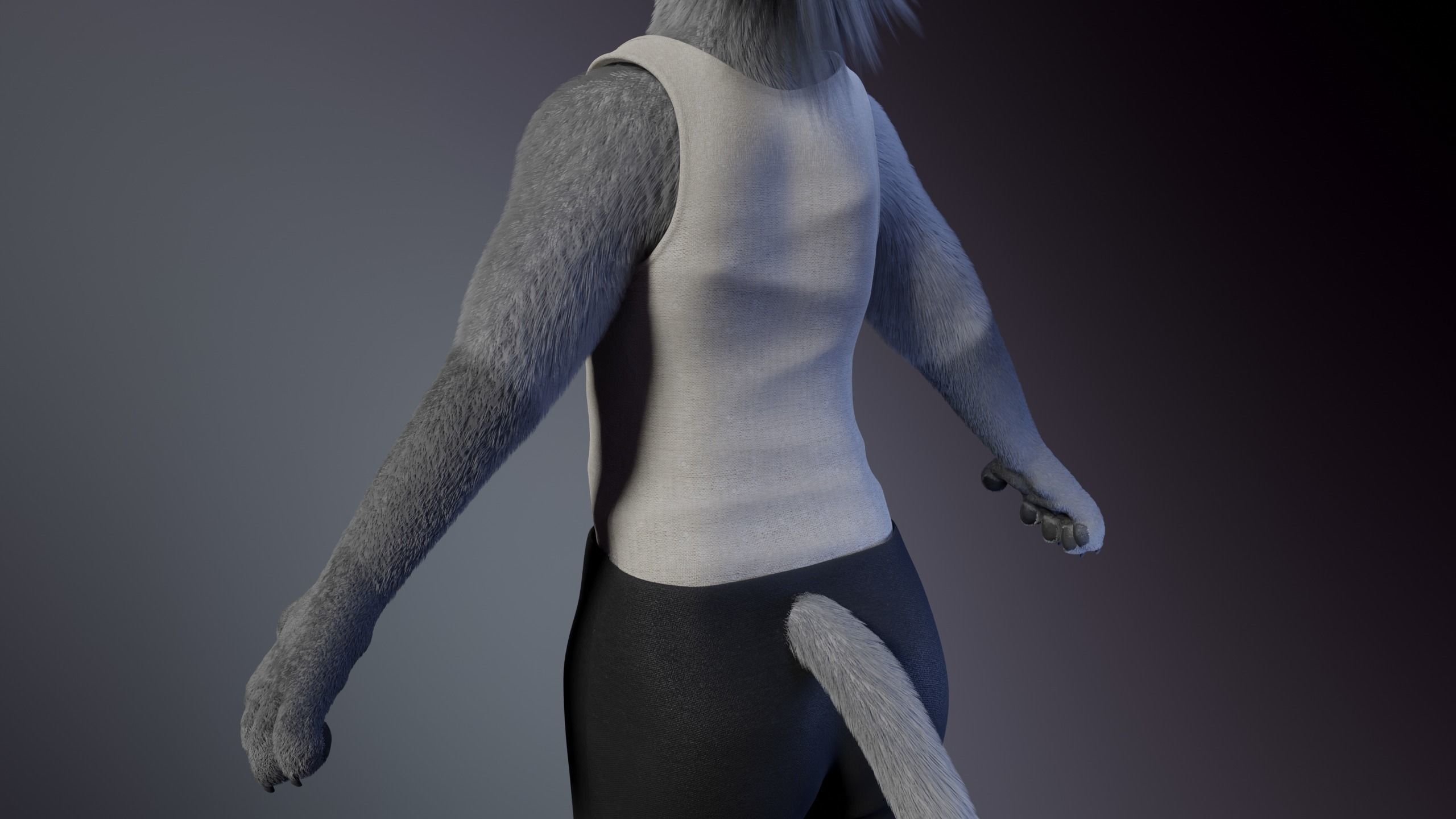 Apolo Anthro White Lion 3D model_27