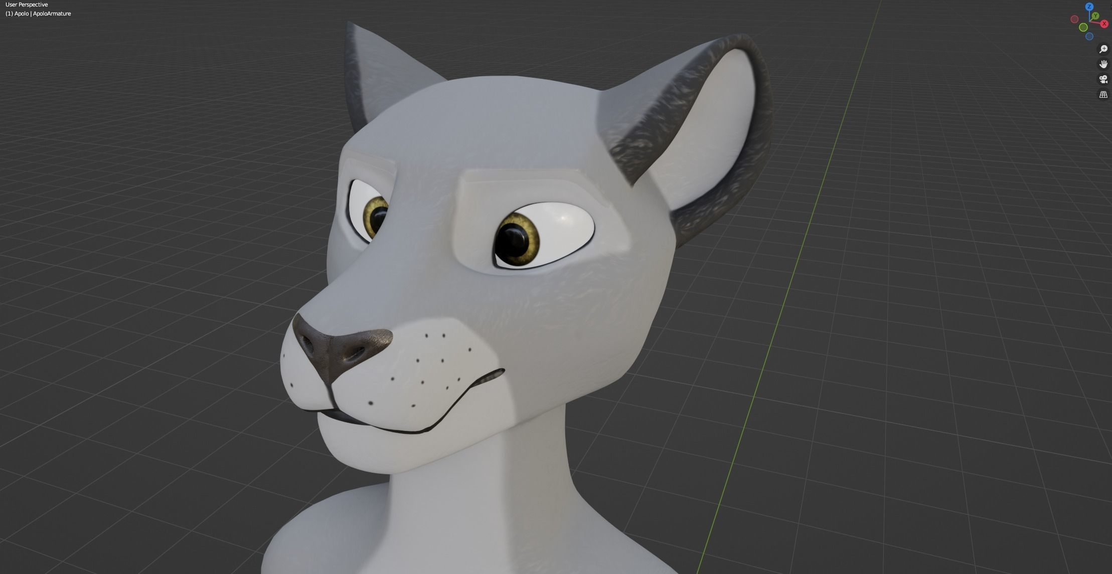 Apolo Anthro White Lion 3D model_47