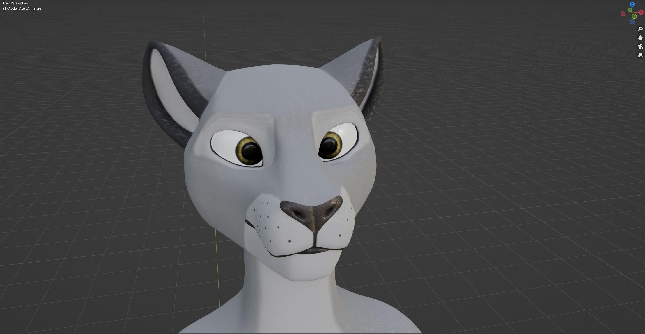 Apolo Anthro White Lion 3D model_46