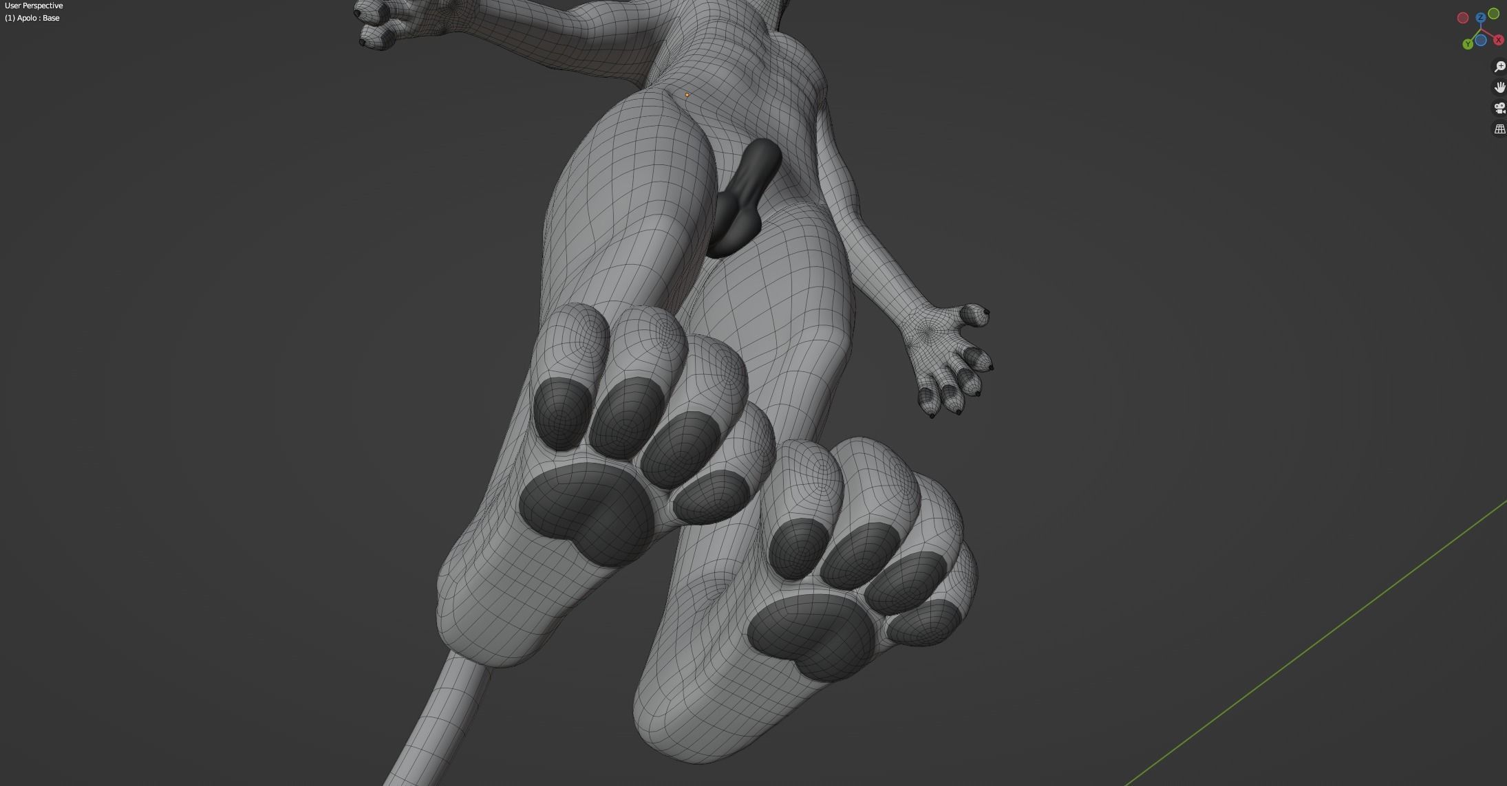 Apolo Anthro White Lion 3D model_64