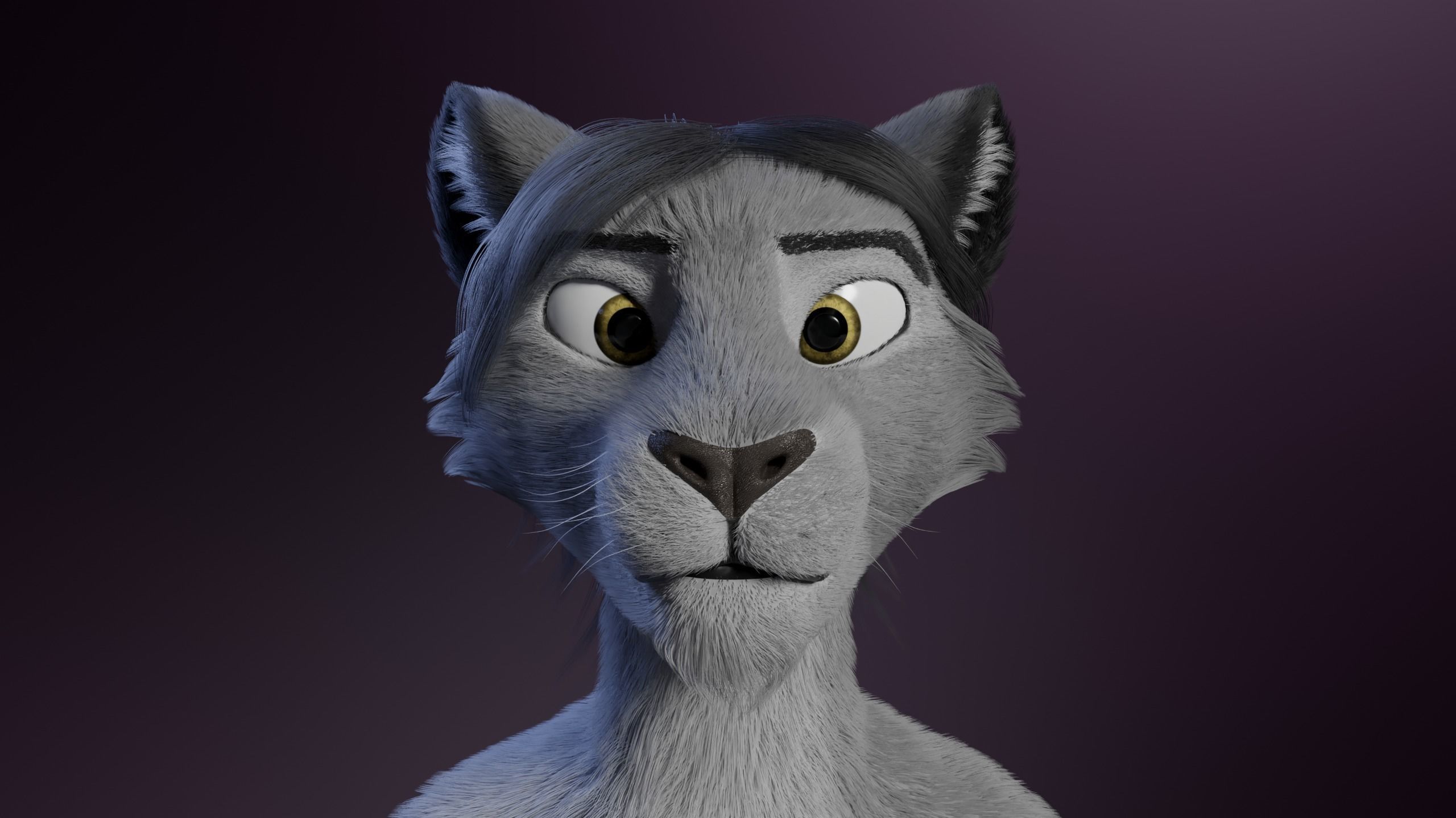 Apolo Anthro White Lion 3D model_3