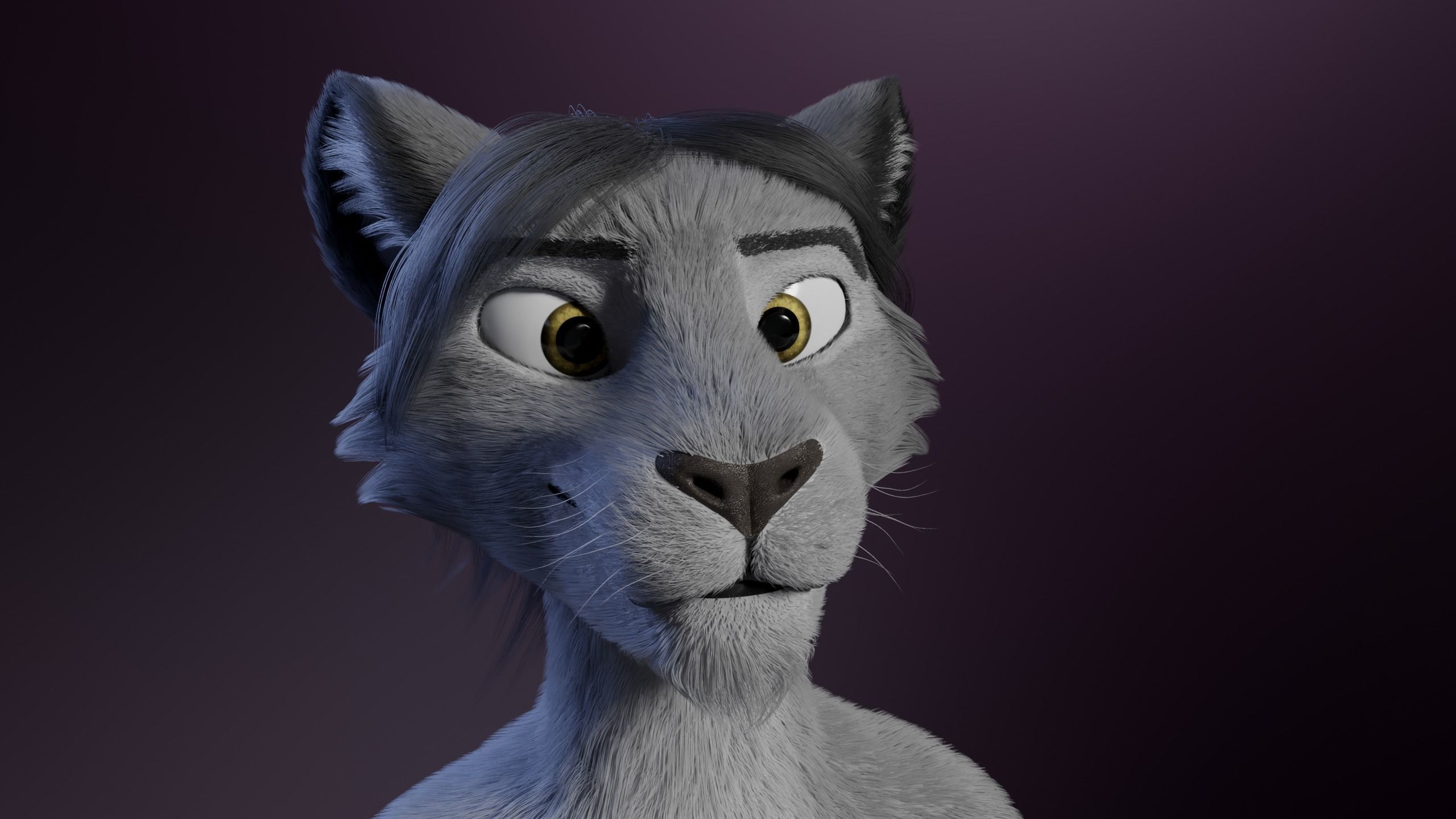 Apolo Anthro White Lion 3D model_29