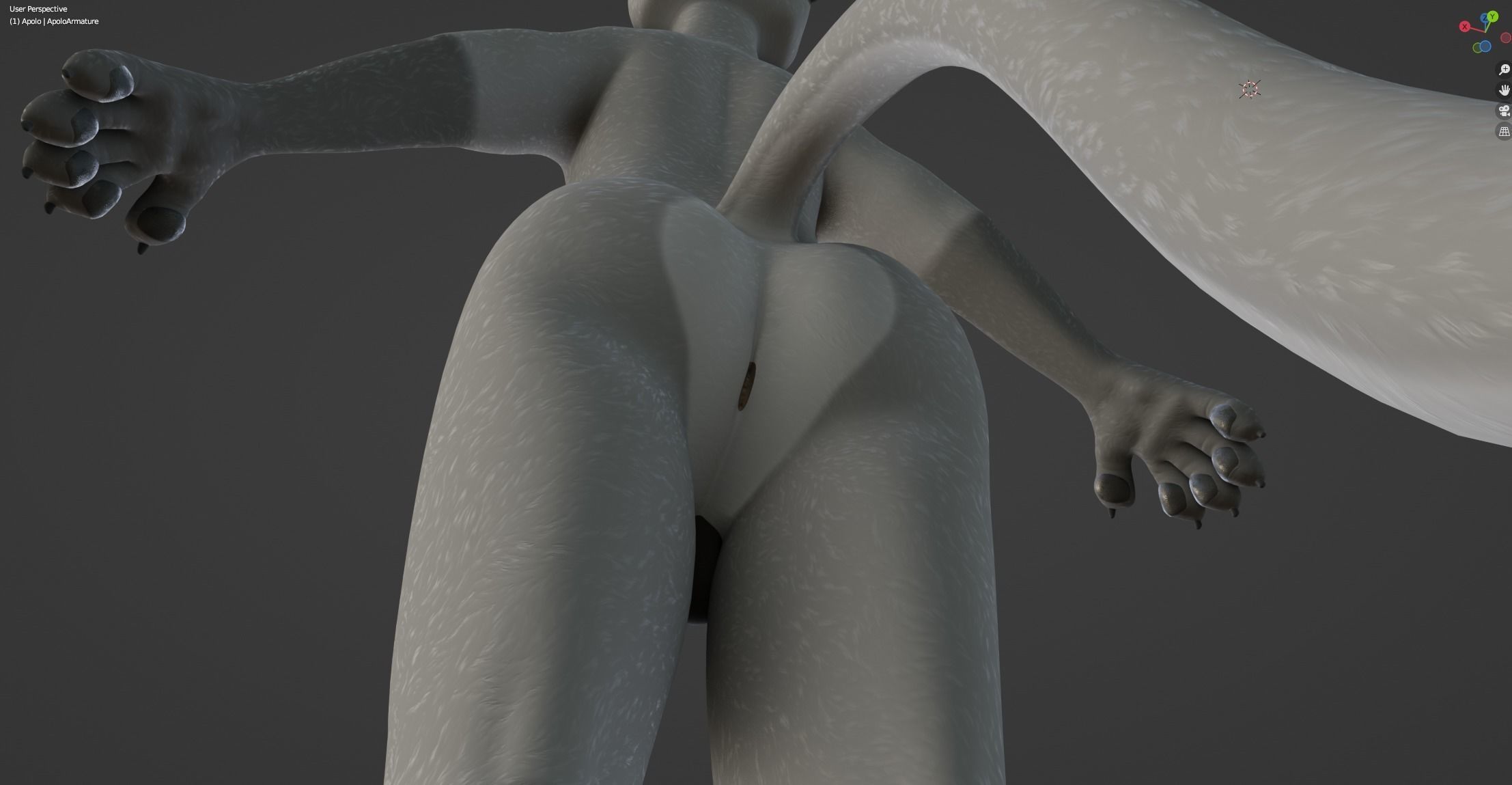 Apolo Anthro White Lion 3D model_50