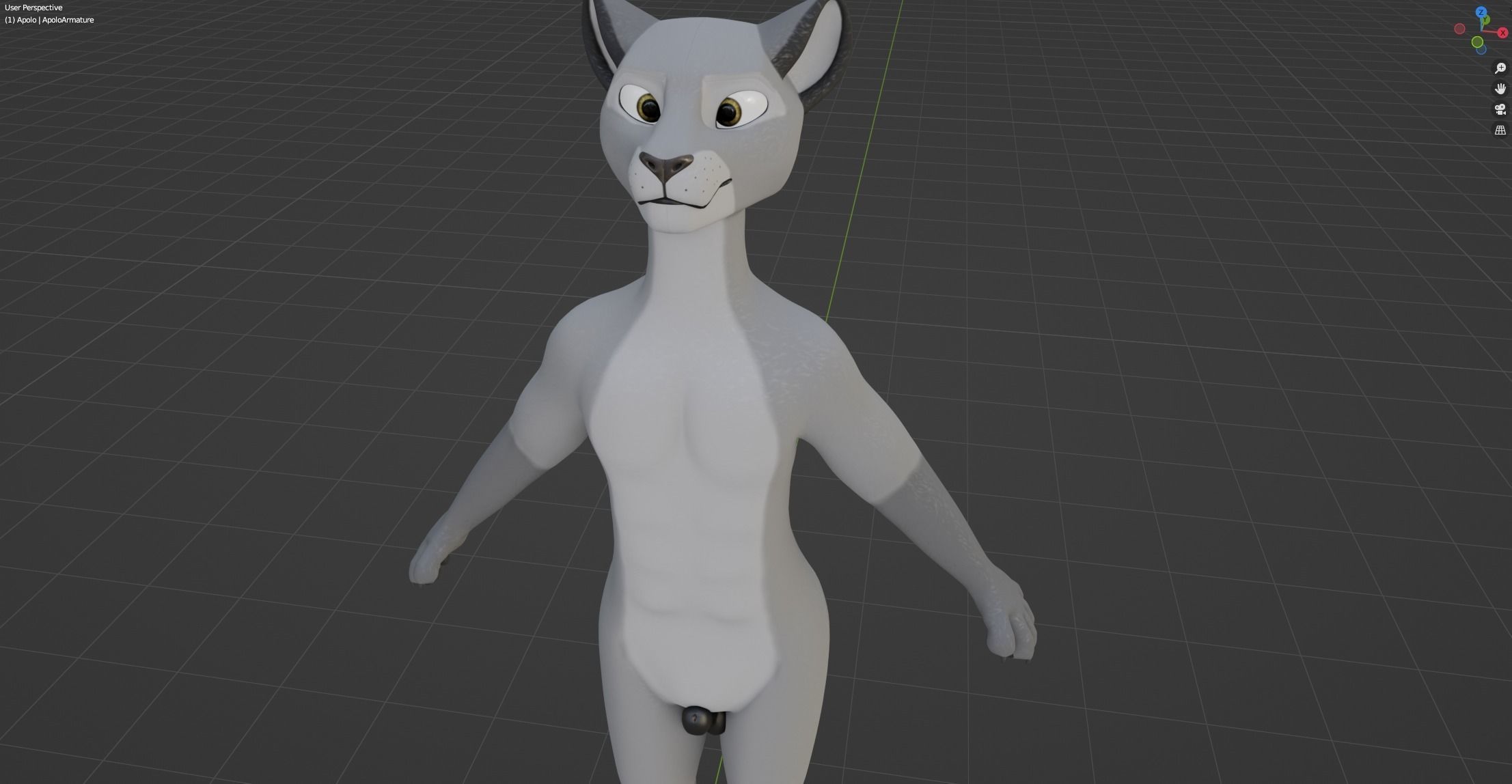 Apolo Anthro White Lion 3D model_48