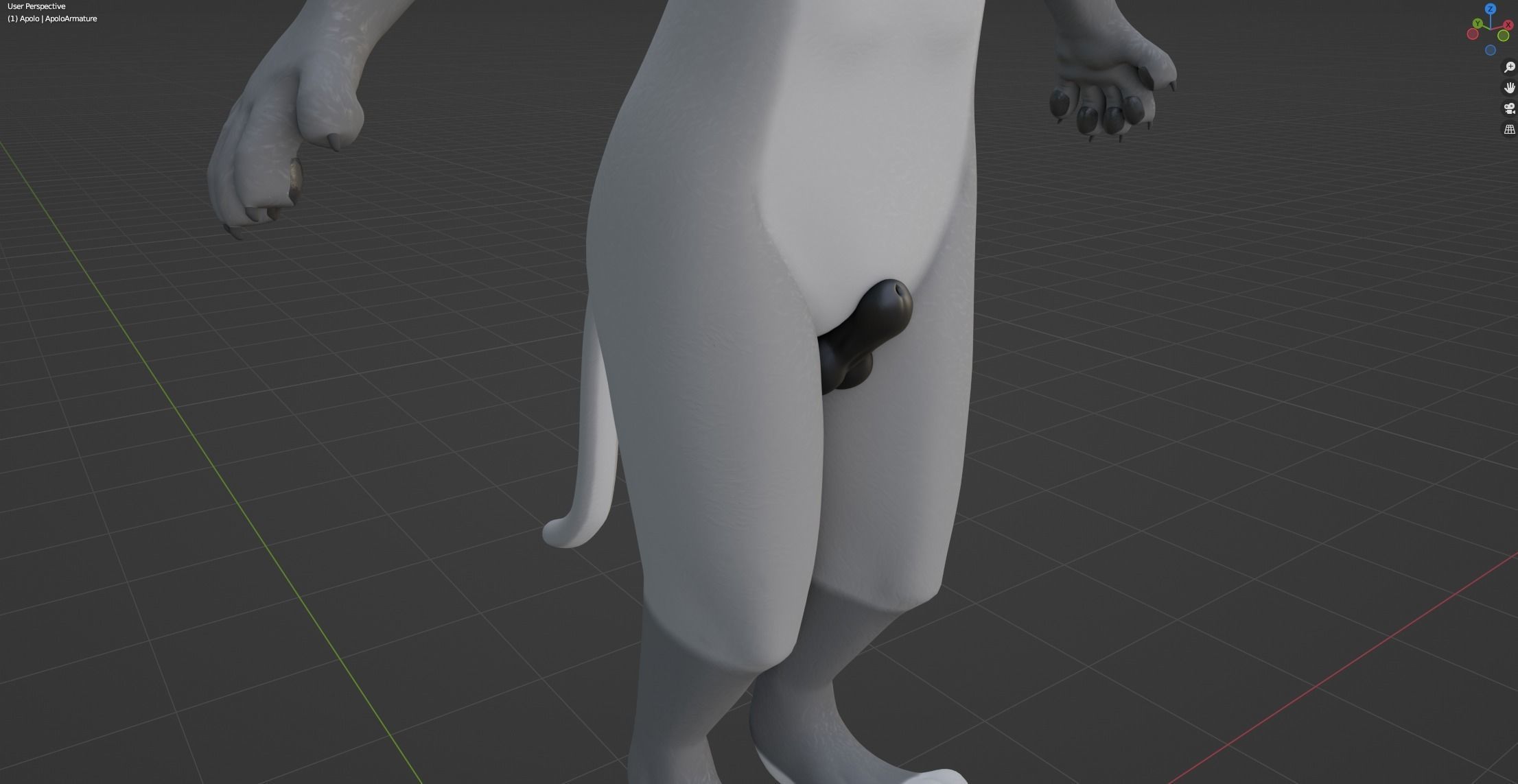 Apolo Anthro White Lion 3D model_49