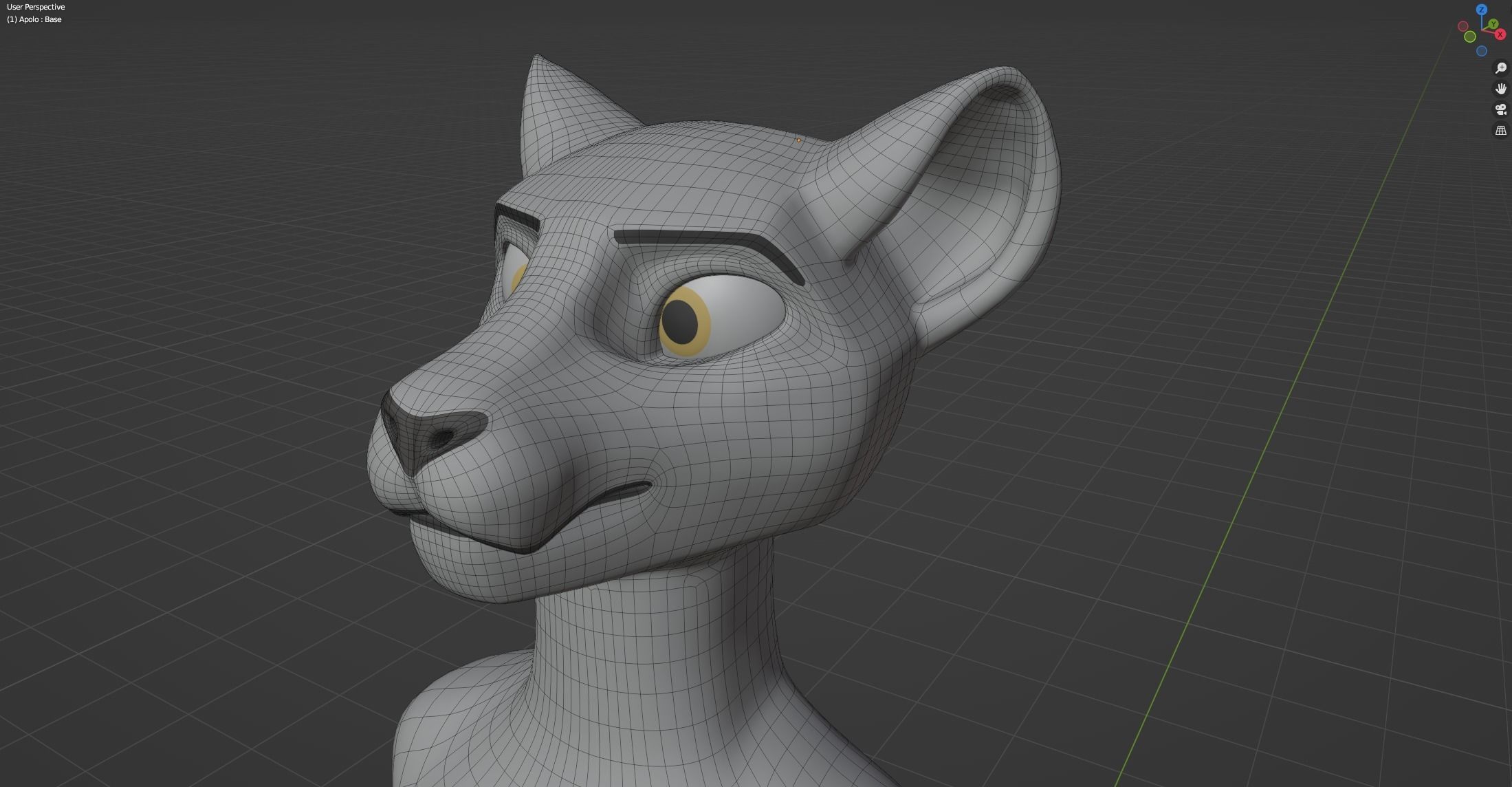 Apolo Anthro White Lion 3D model_57