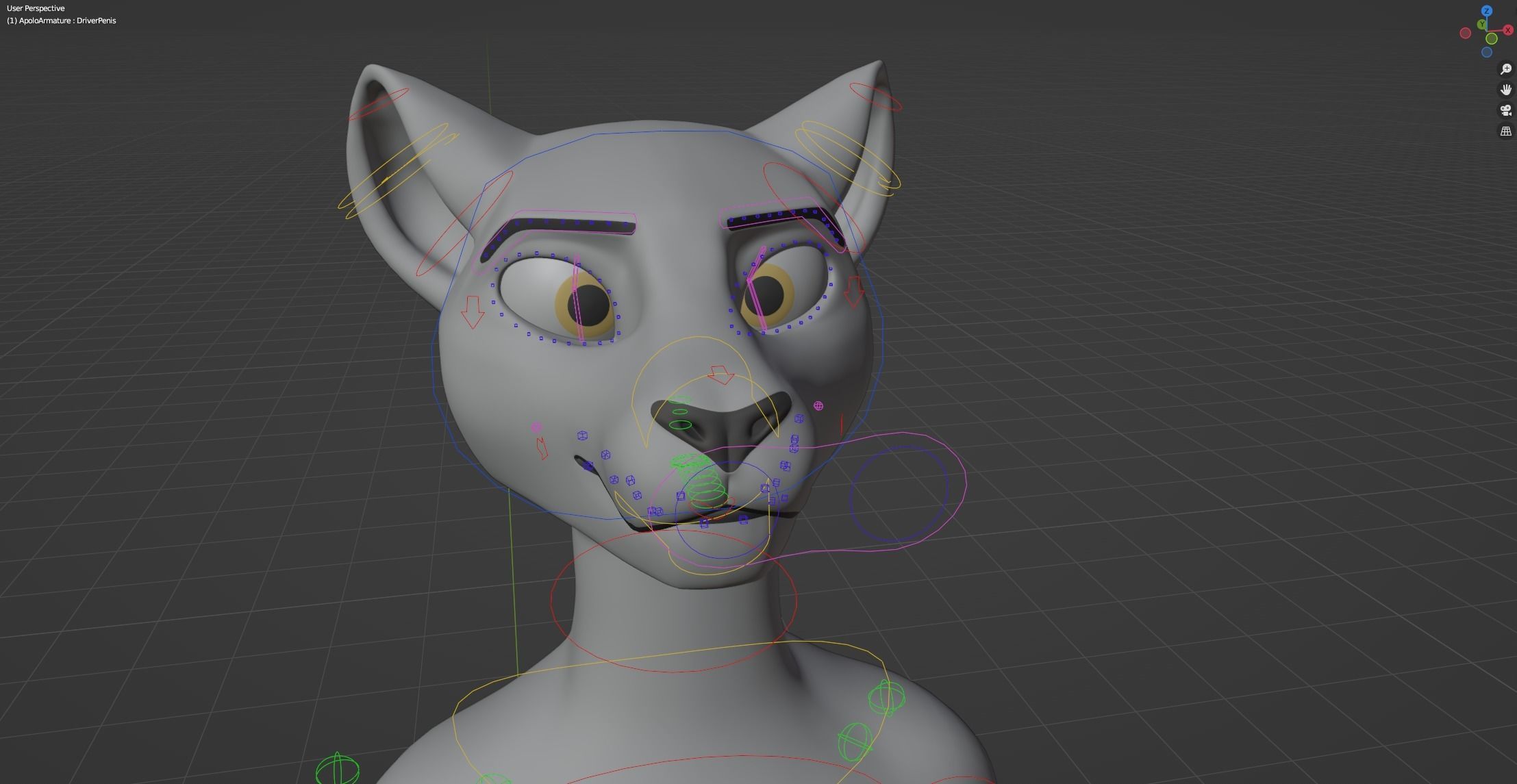 Apolo Anthro White Lion 3D model_44