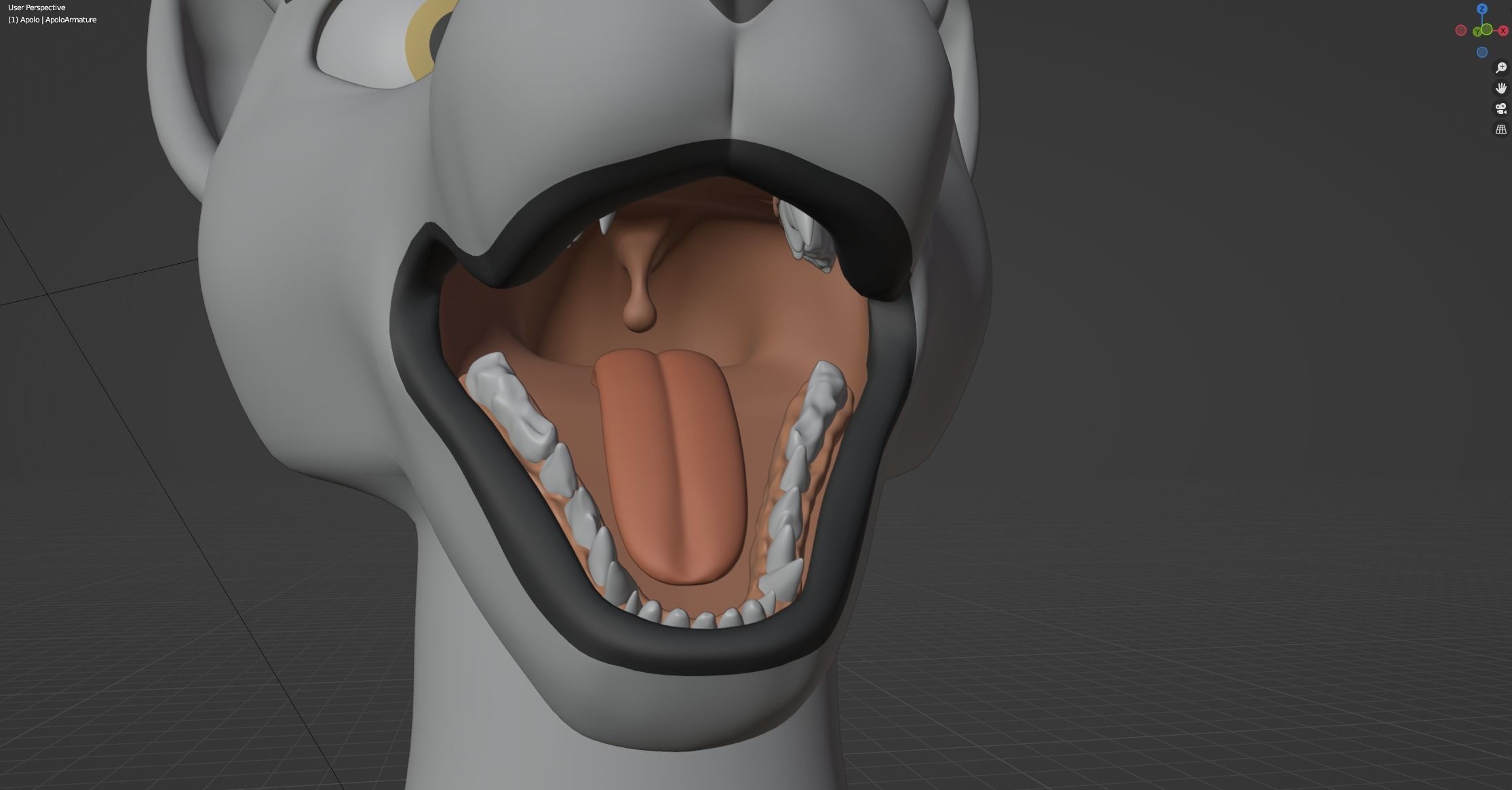 Apolo Anthro White Lion 3D model_83