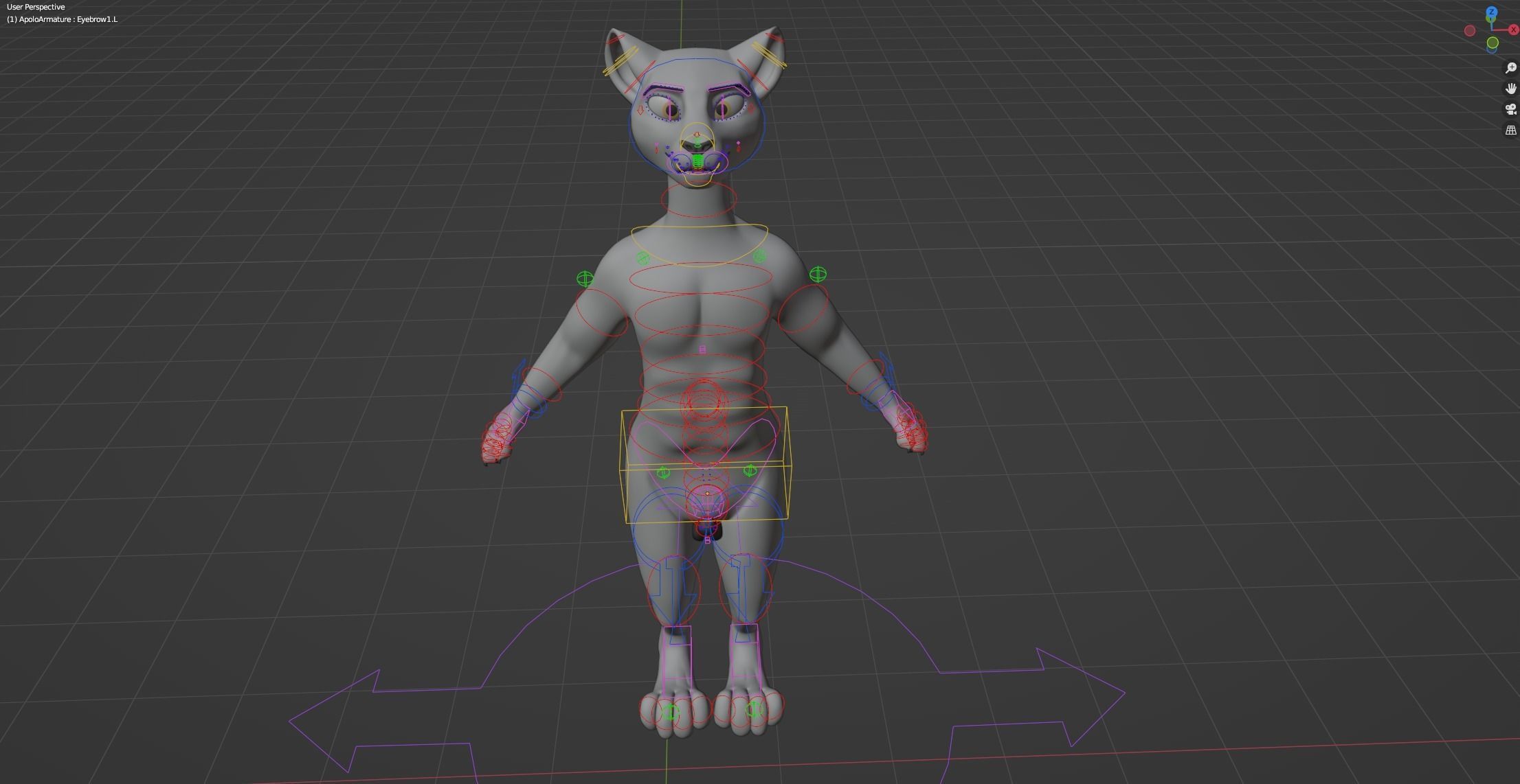 Apolo Anthro White Lion 3D model_36