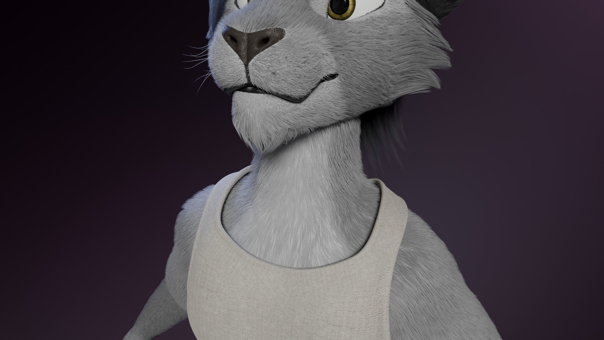 Apolo Anthro White Lion 3D model_28