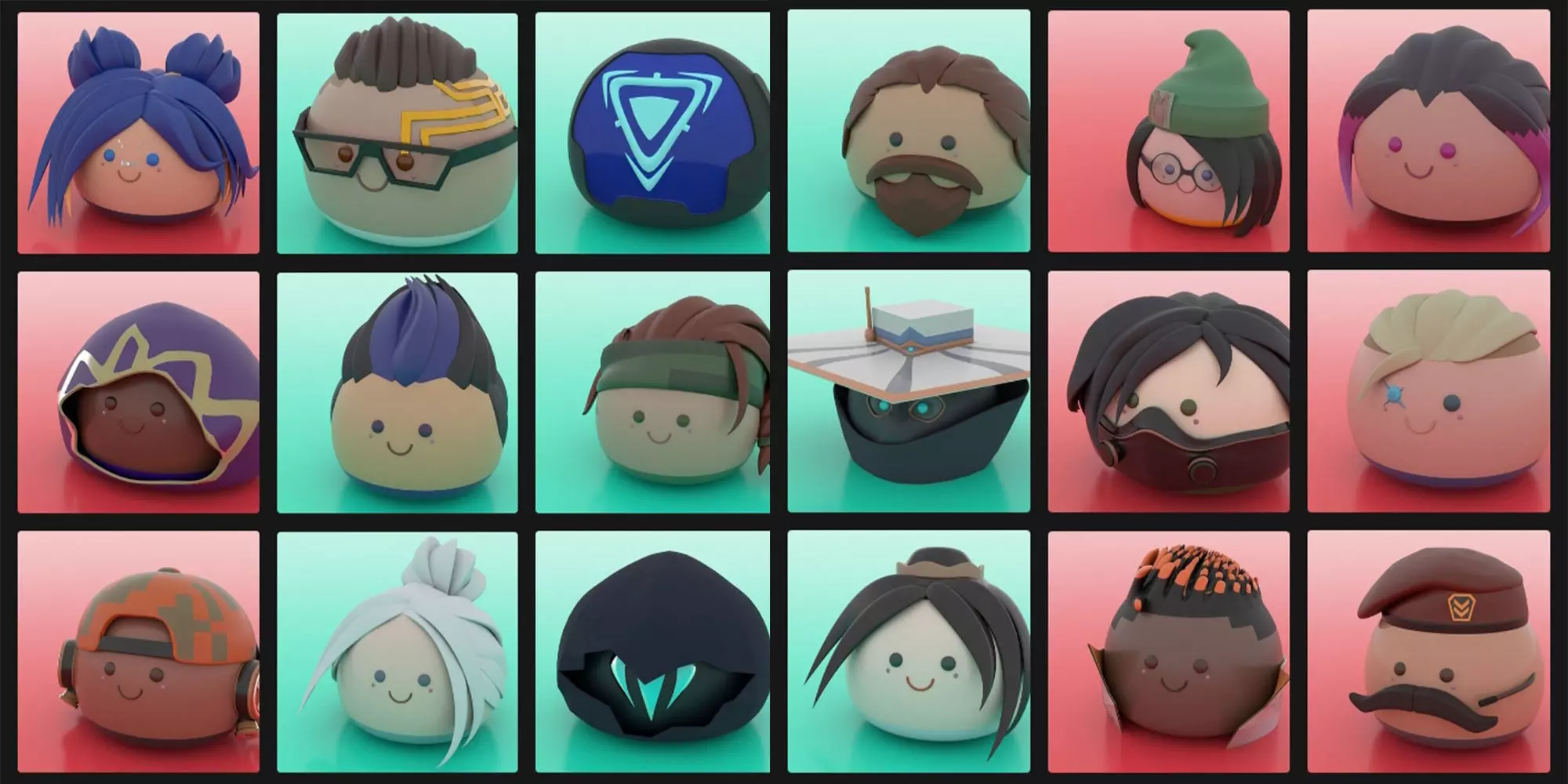 Valorant Agents Low-poly 3D model_0