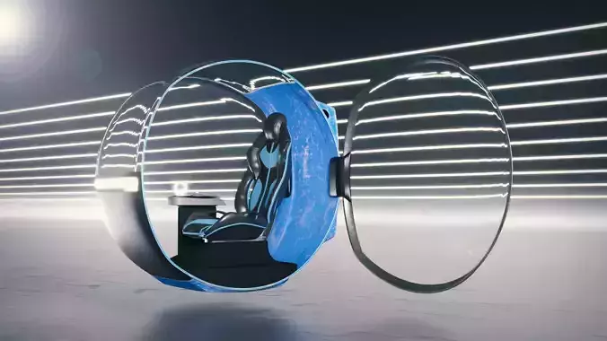 Classic hovercar of the year 2080