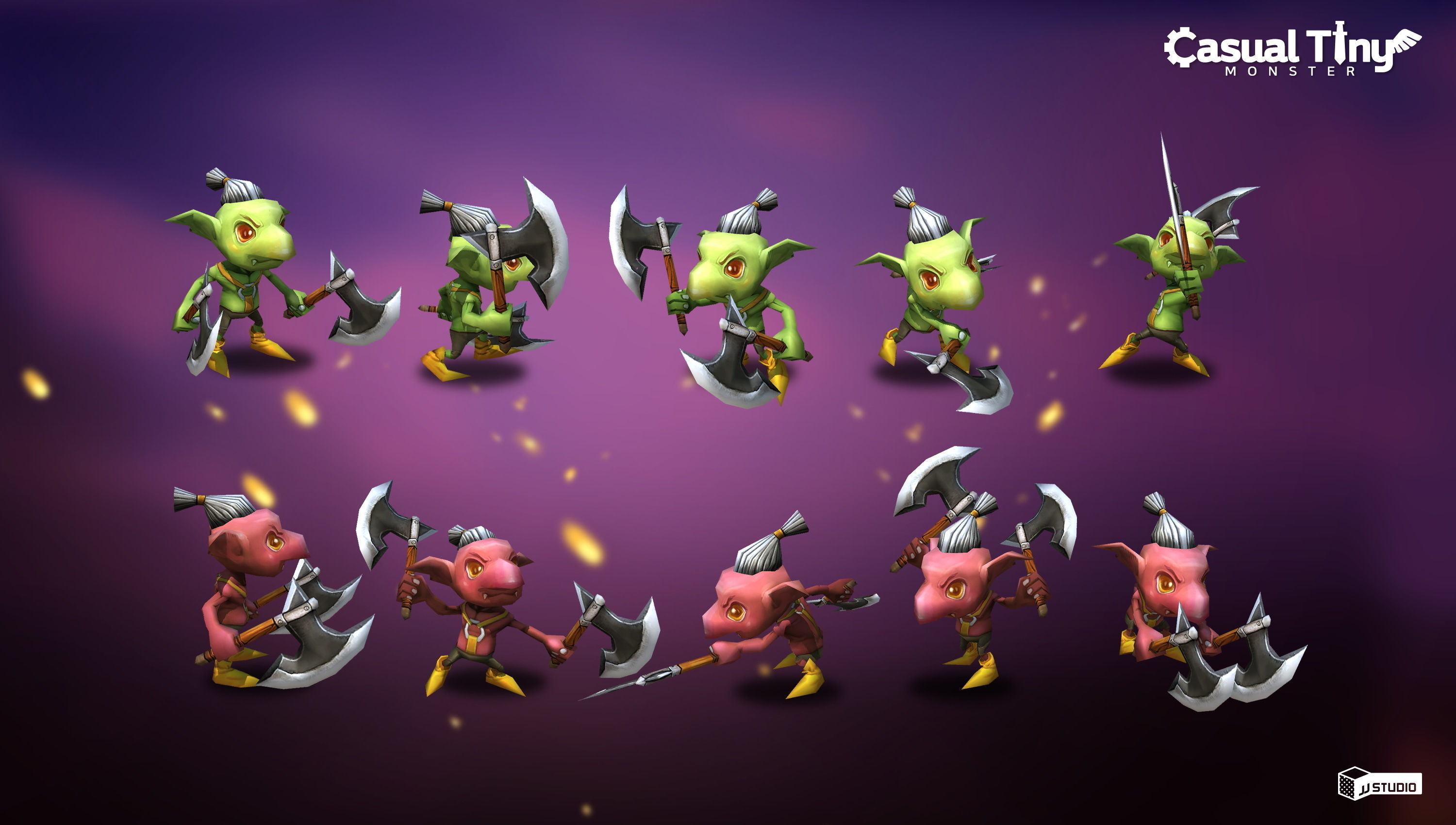 Casual Tiny Monster - Goblin Pack Low-poly 3D model_2