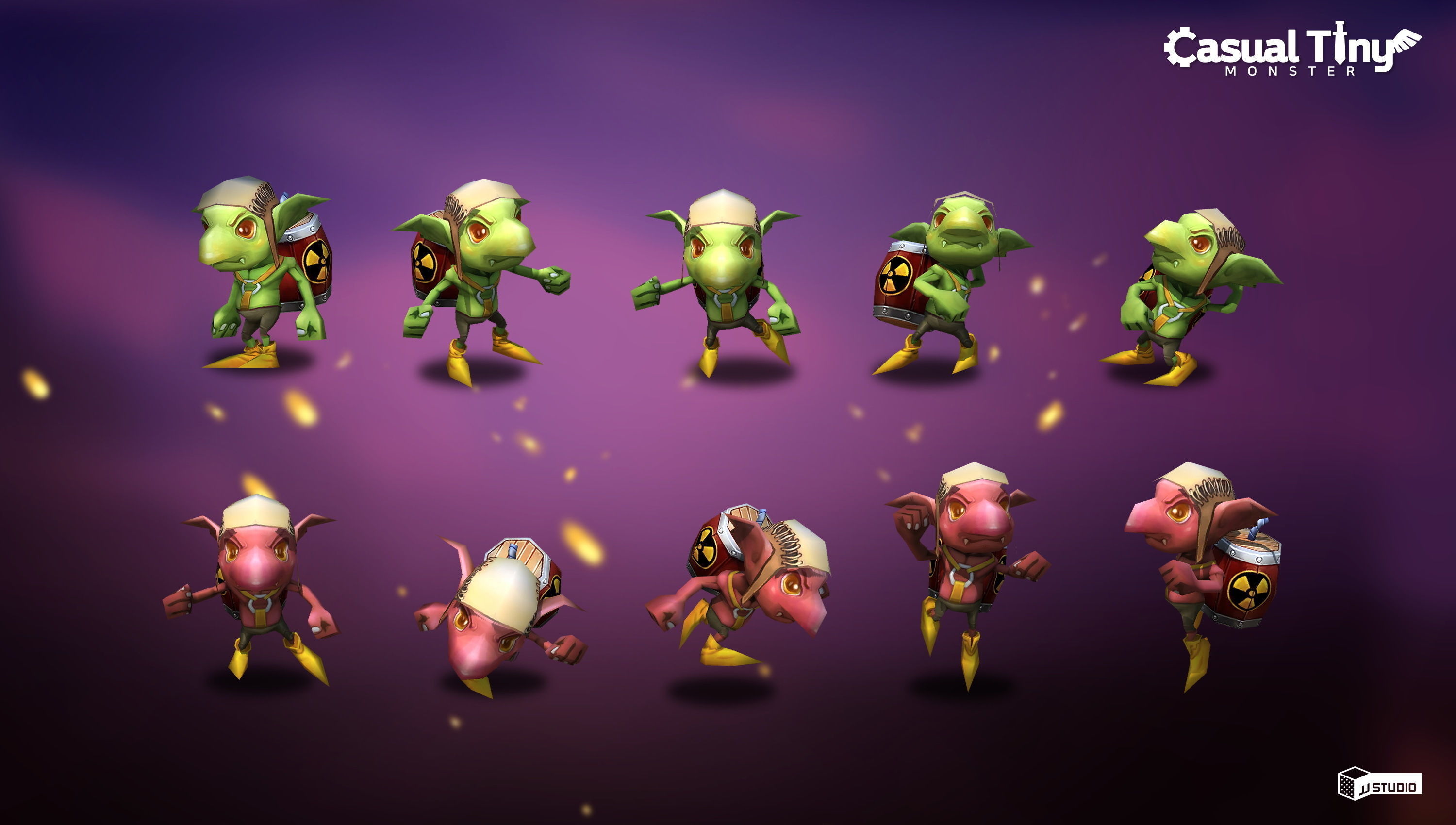 Casual Tiny Monster - Goblin Pack Low-poly 3D model_3