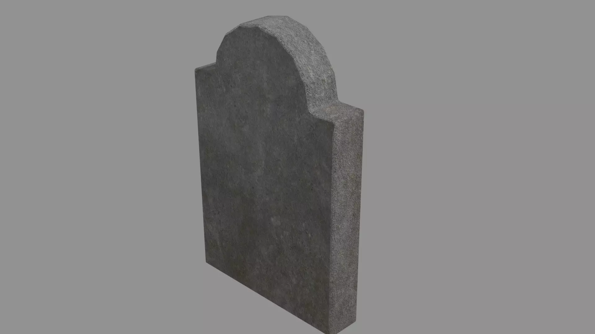 Head stone grave blend Low-poly 3D model_0