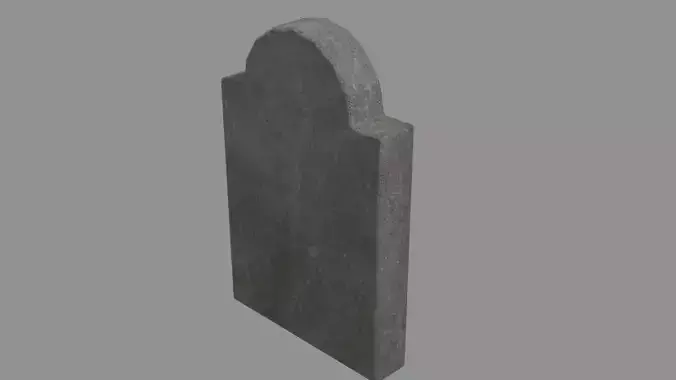 Head stone grave blend Low-poly 3D model