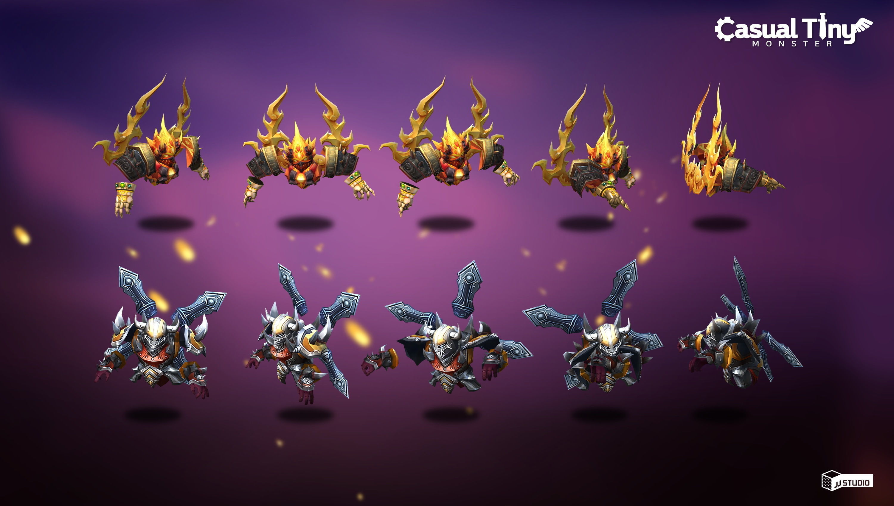 Casual Tiny Monster - Magician Pack Low-poly 3D model_2