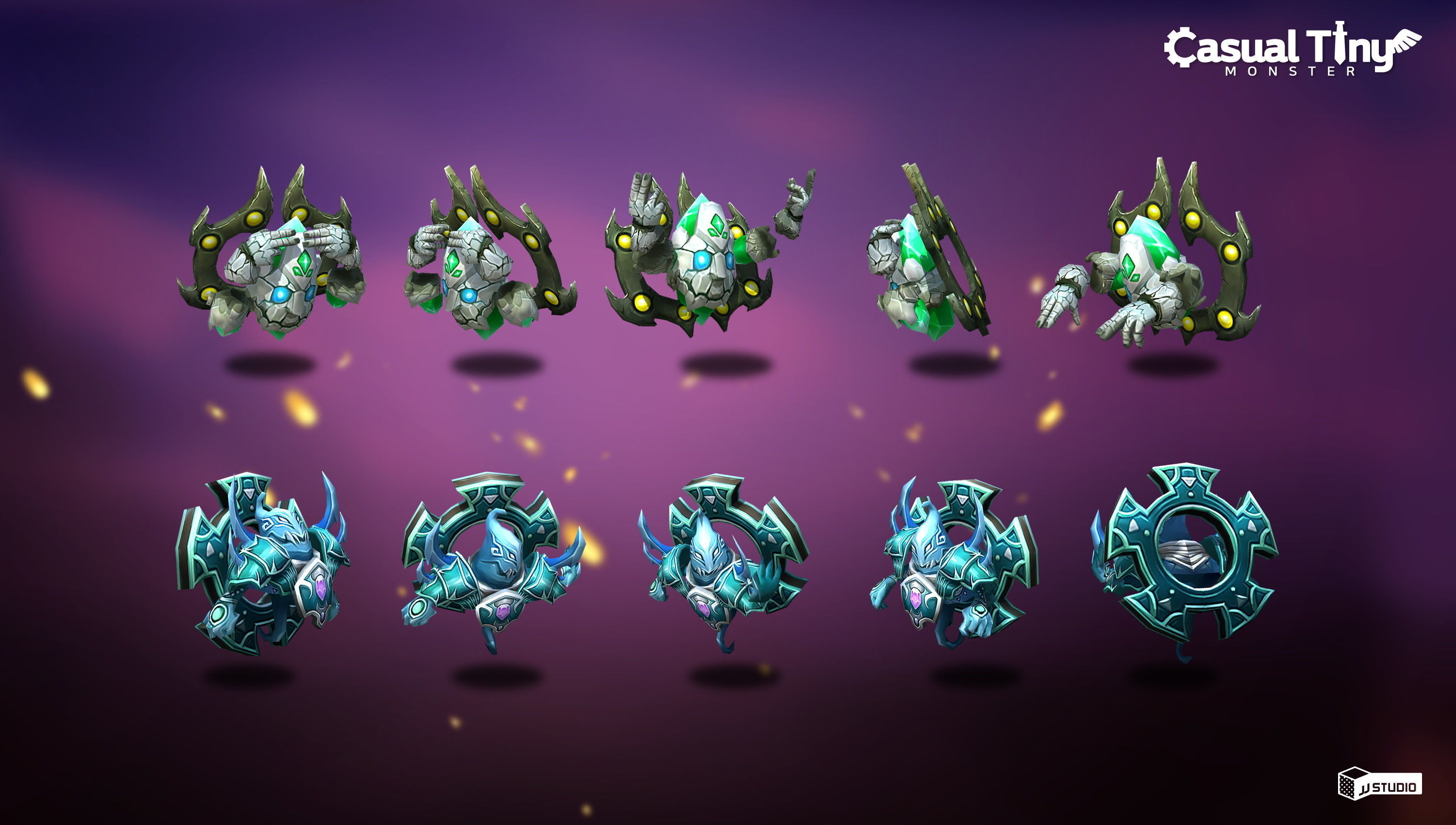 Casual Tiny Monster - Magician Pack Low-poly 3D model_3