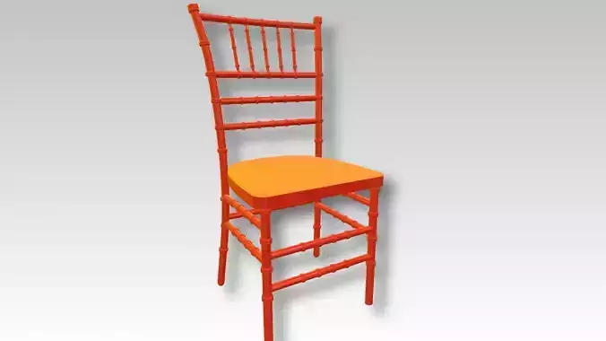 Tiffany Chair Red 3D model