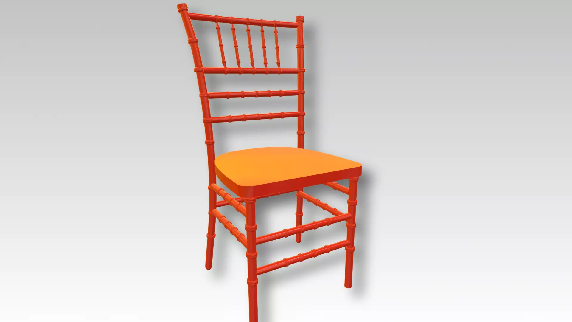 Tiffany Chair Red 3D model
