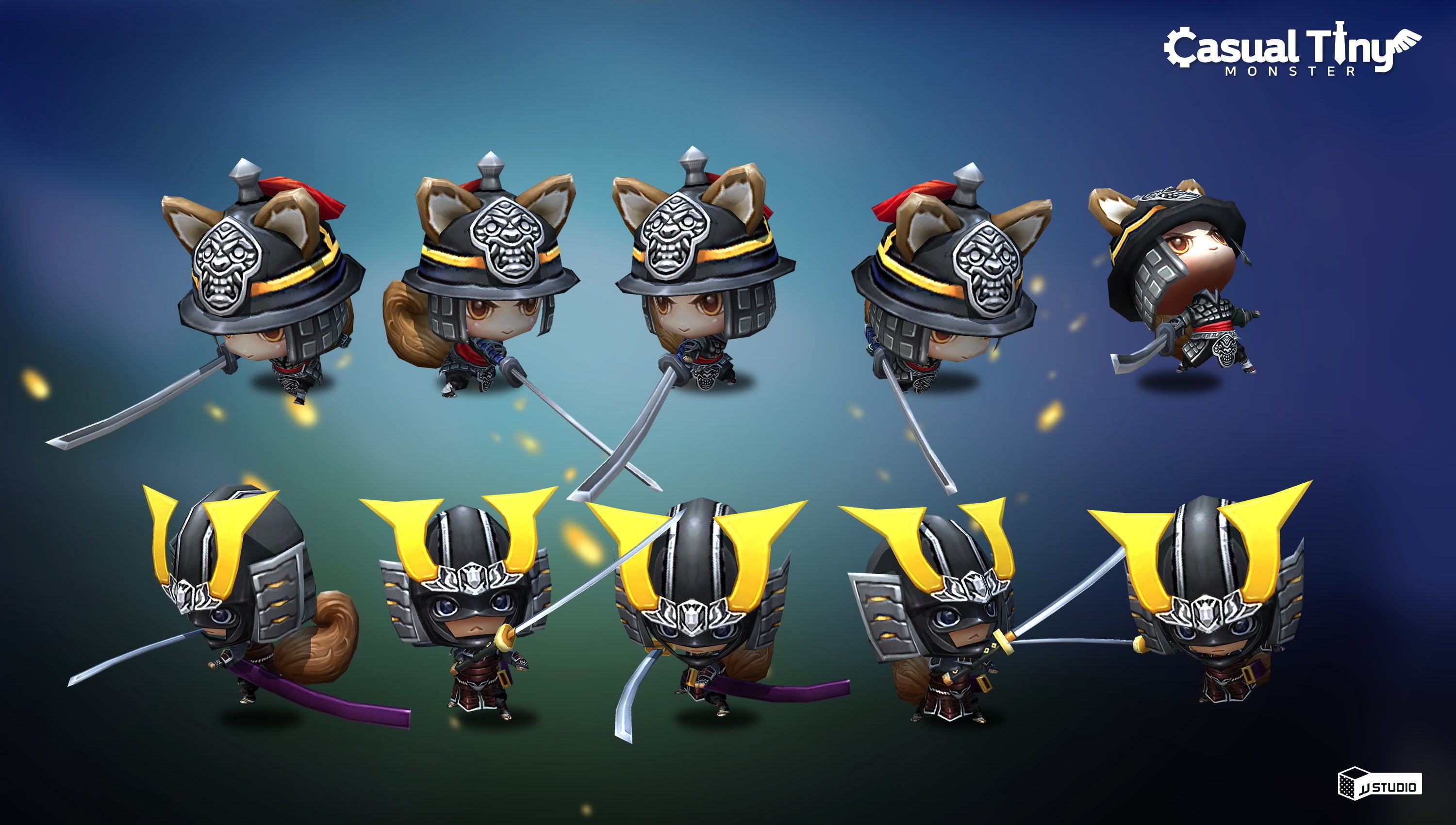 Casual Tiny Monster - Minimi Pack Low-poly 3D model_4