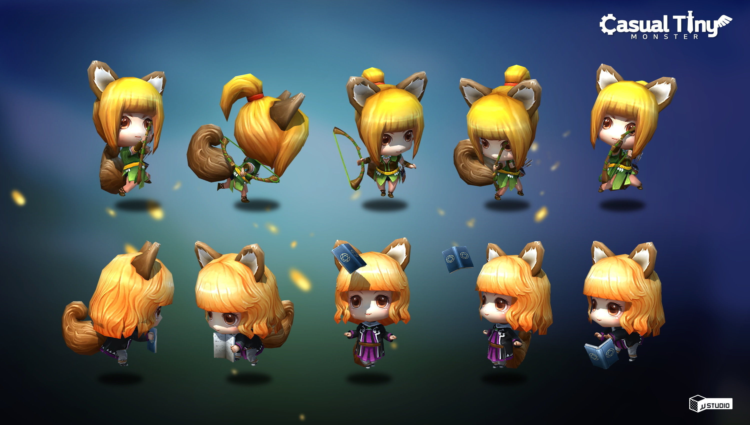 Casual Tiny Monster - Minimi Pack Low-poly 3D model_2