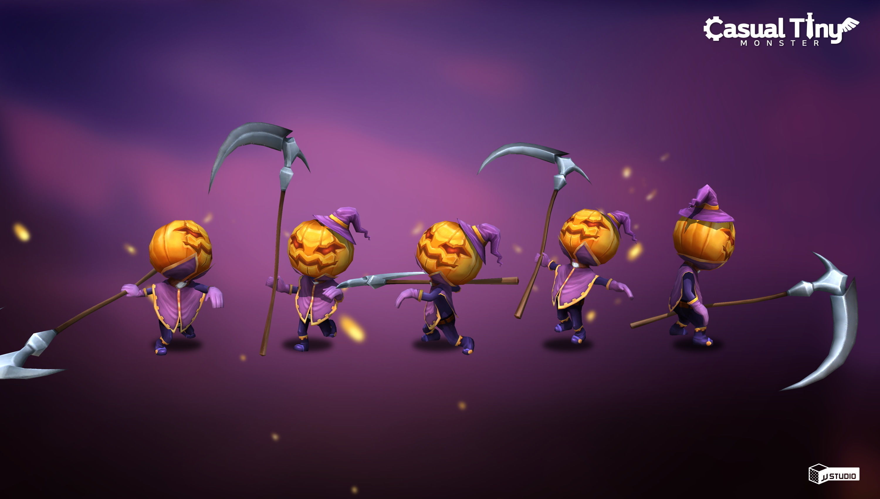 Casual Tiny Monster - Mummy Pack Low-poly 3D model_3