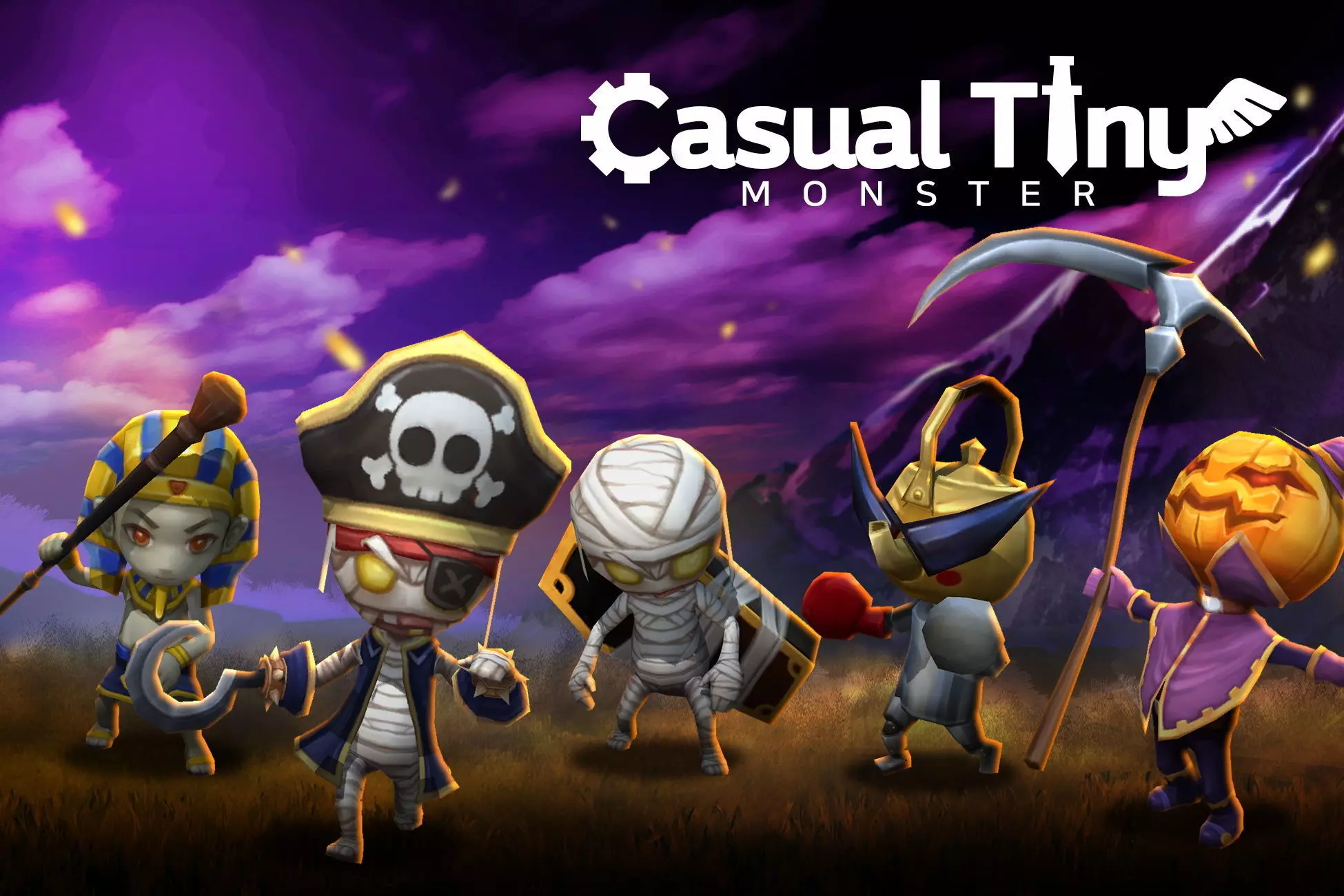 Casual Tiny Monster - Mummy Pack Low-poly 3D model_0