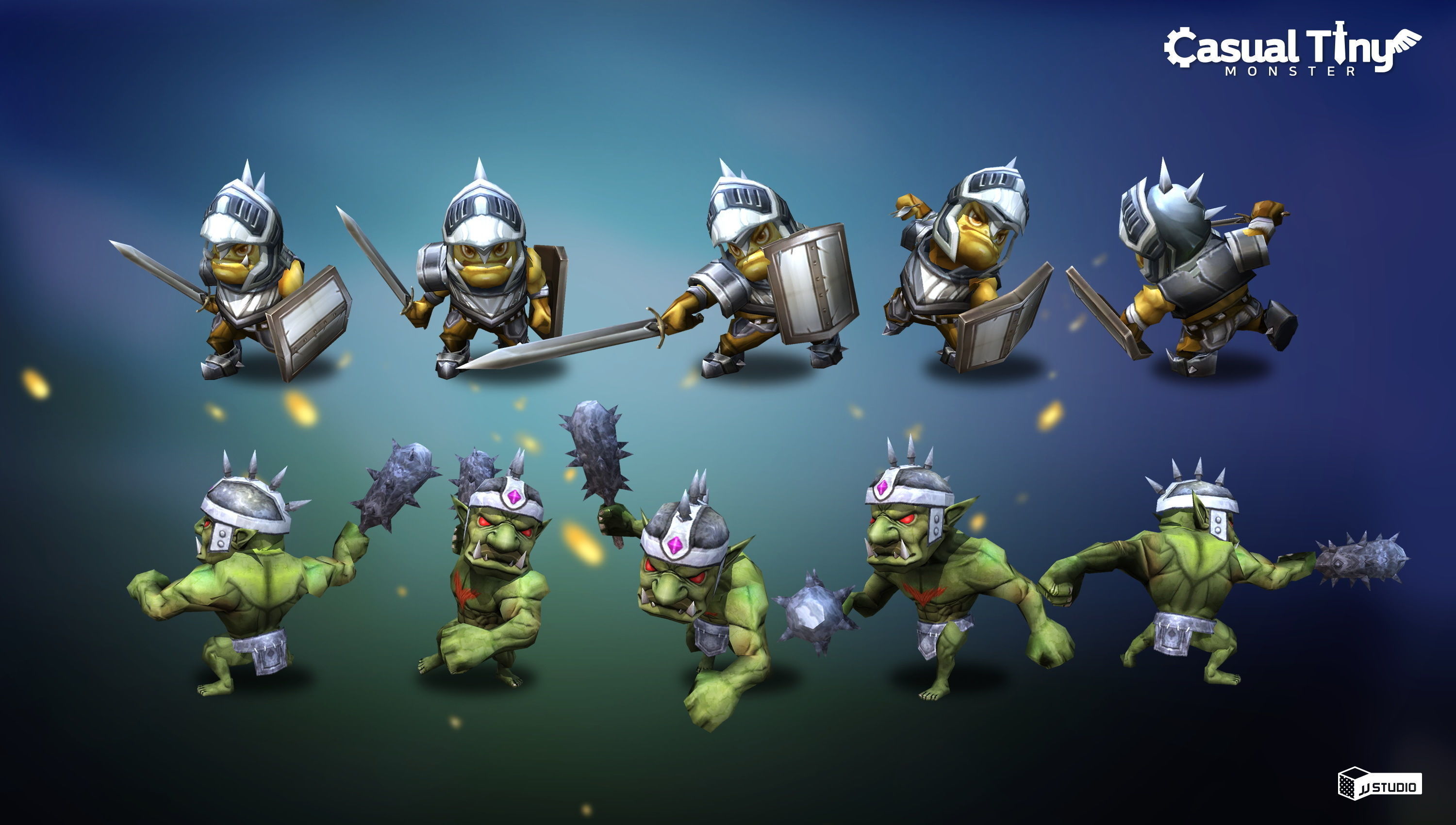 Casual Tiny Monster - Orc Pack Low-poly 3D model_3