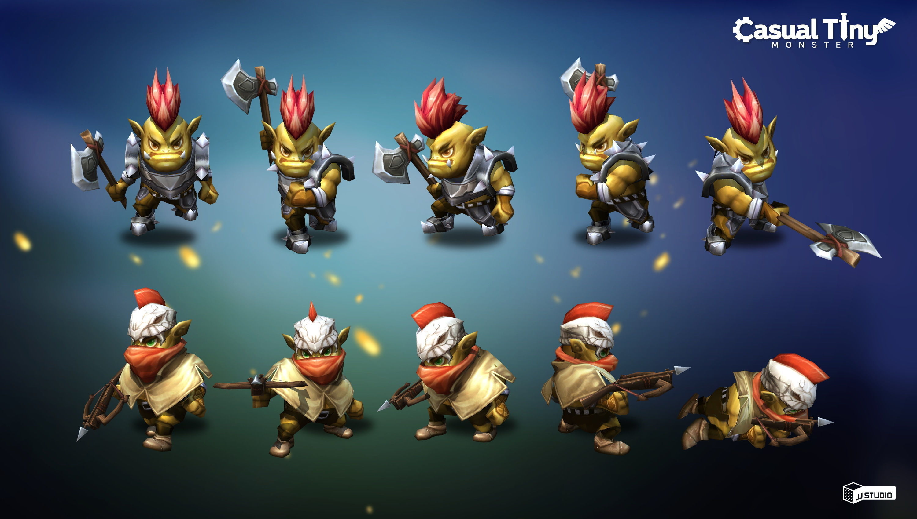 Casual Tiny Monster - Orc Pack Low-poly 3D model_2