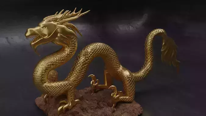 Gold Dragon of China