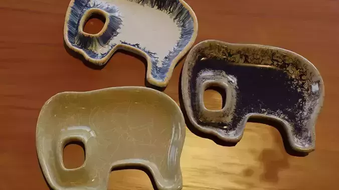 Ceramic Elephant Tray