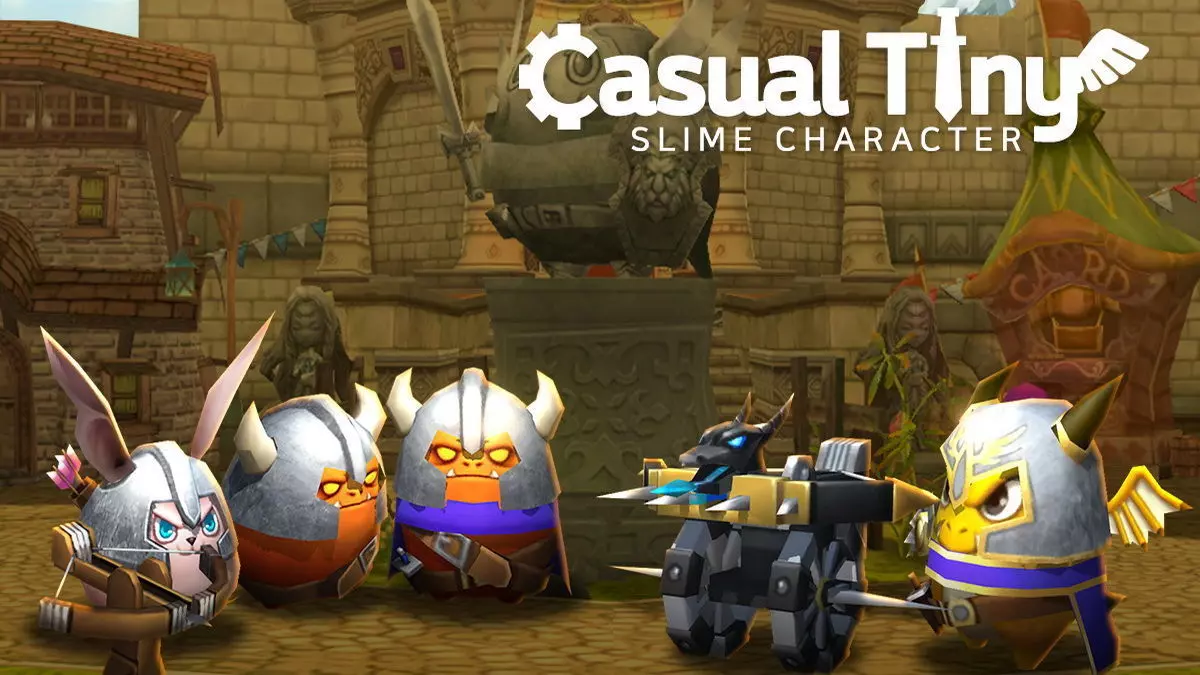 Casual Tiny Slime - Ballistar Pack Low-poly 3D model_0