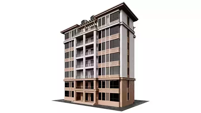 Residential Building 8 Storey Apartment