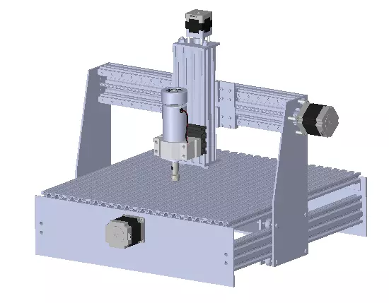 CNC milling 3 axis 3D model_0