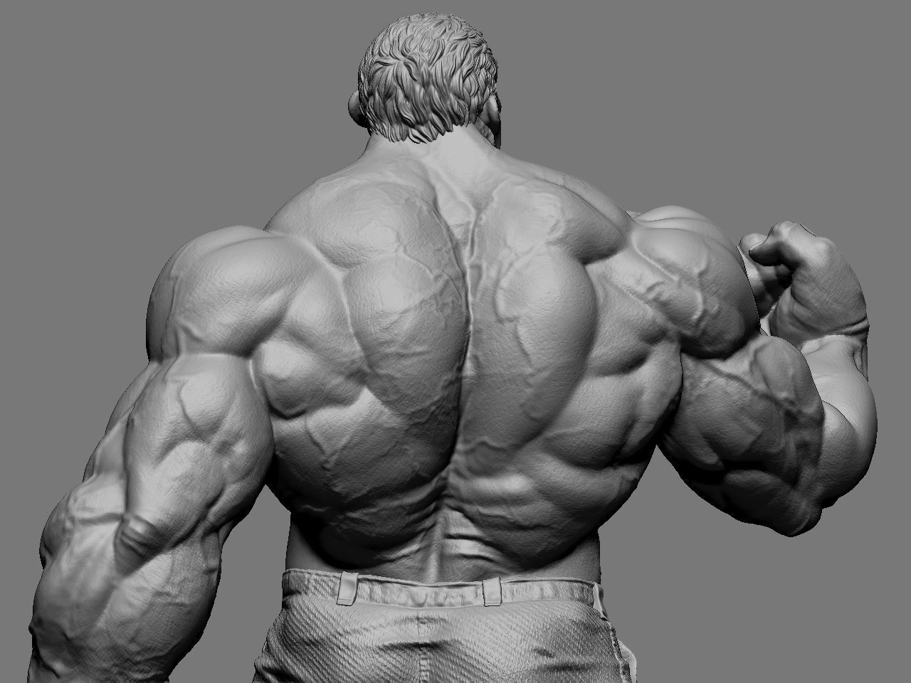 the hulk incredible statue 3D print model_25