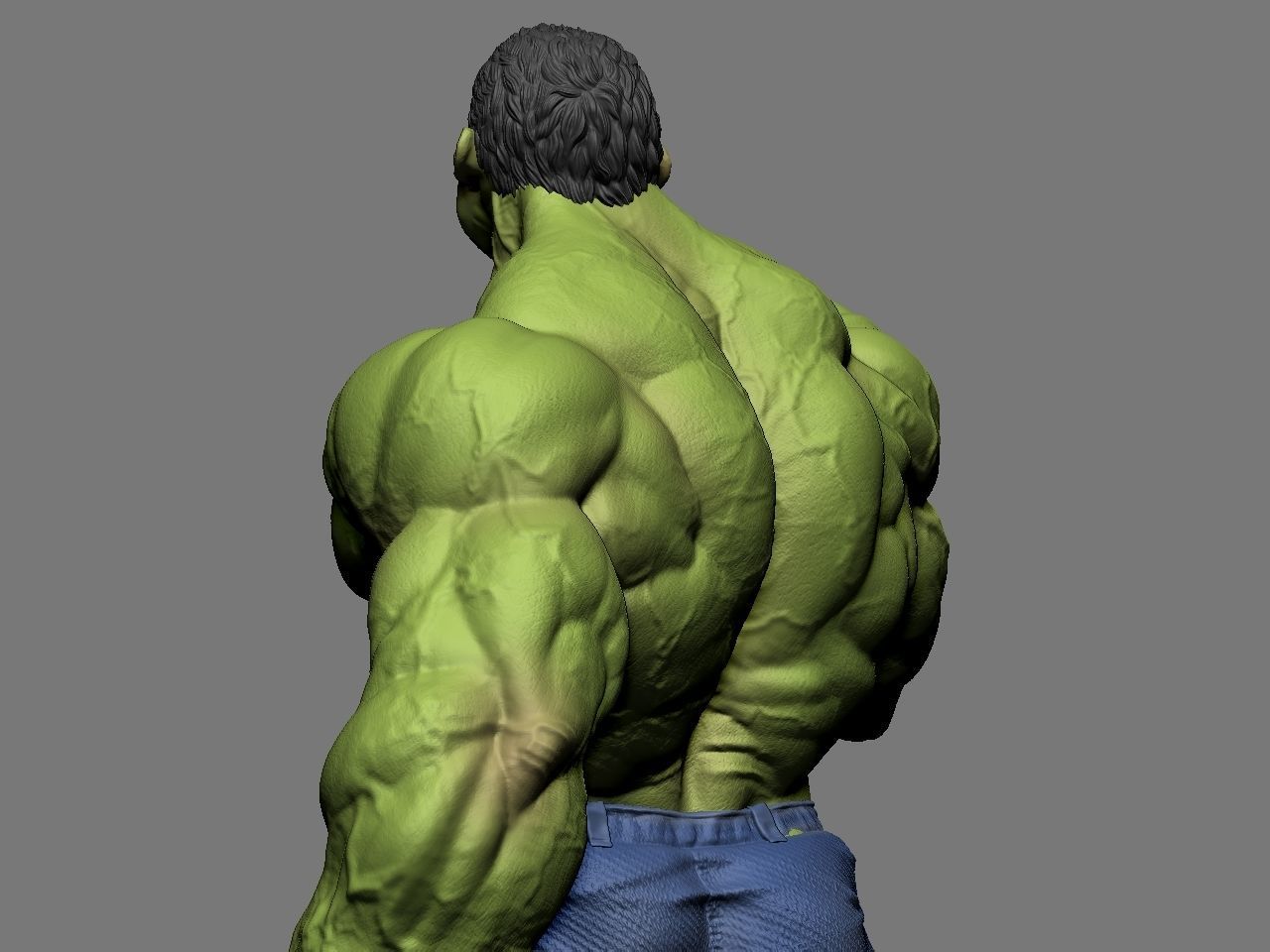 the hulk incredible statue 3D print model_22