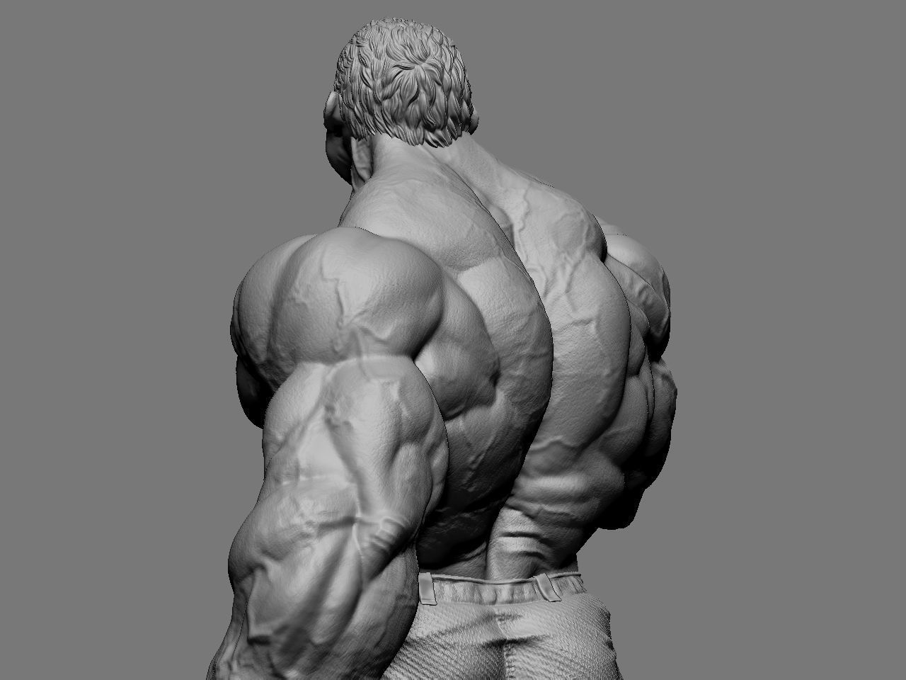 the hulk incredible statue 3D print model_23