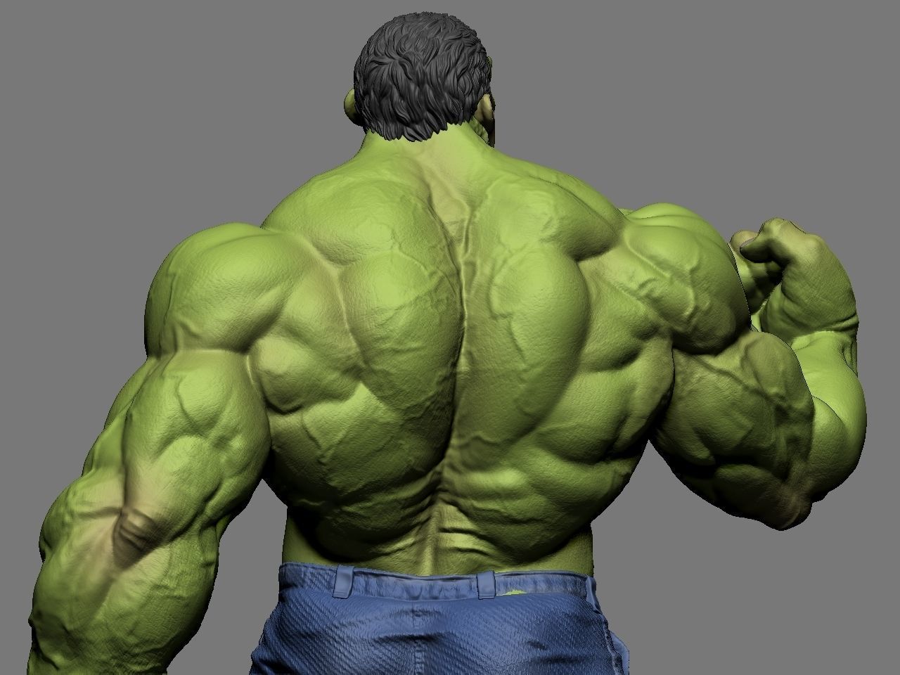 the hulk incredible statue 3D print model_24