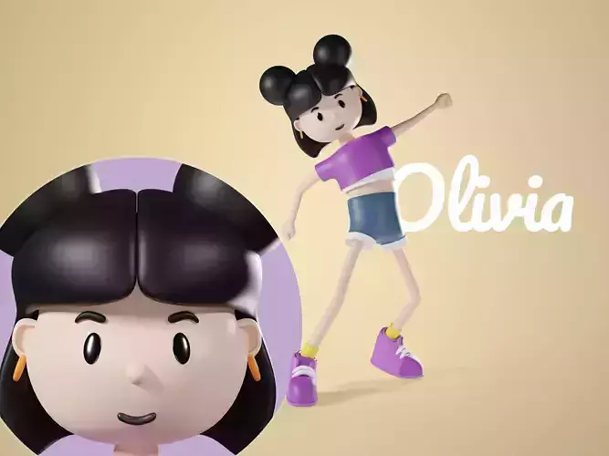 Olivia 3D Character woman 