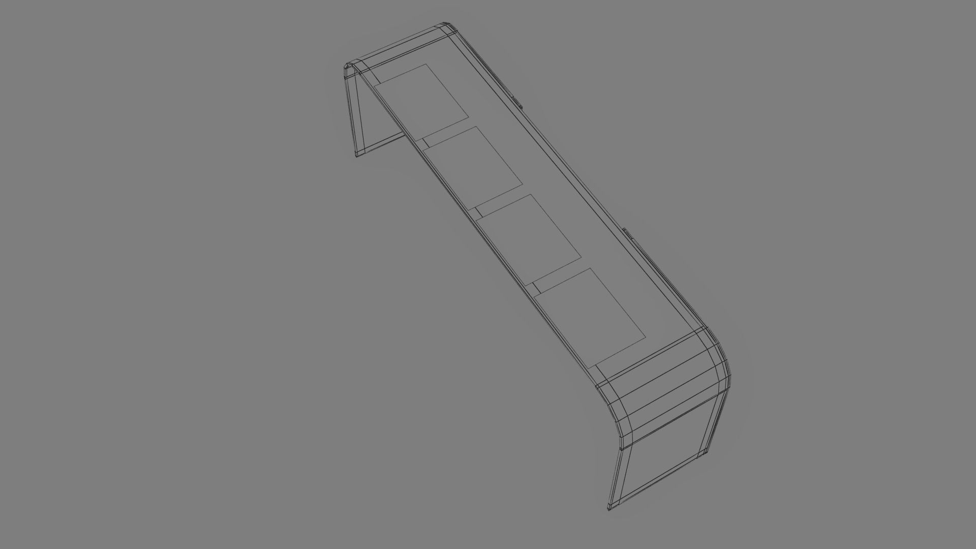 Bus Stop Low-poly 3D model_44