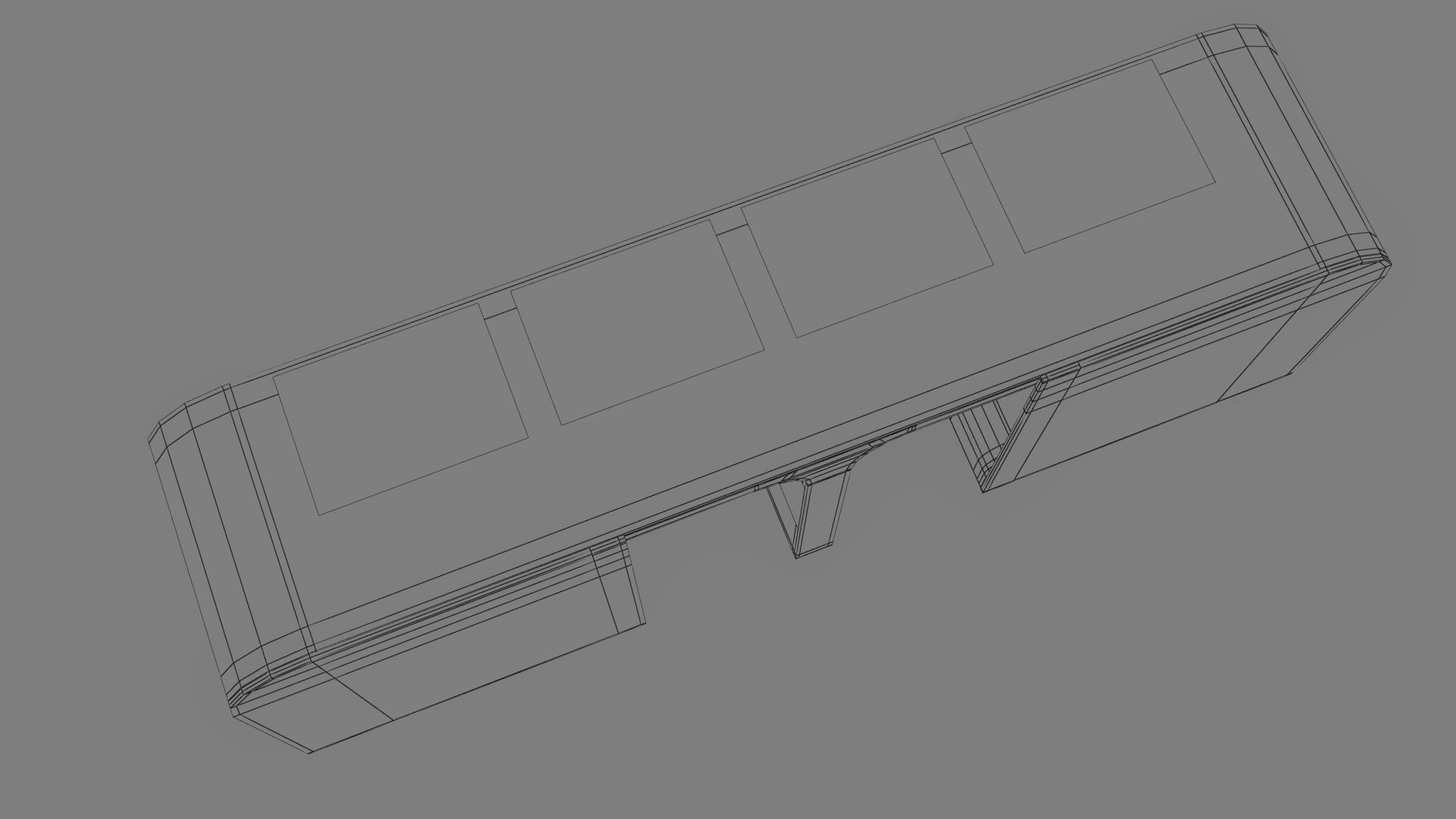 Bus Stop Low-poly 3D model_43